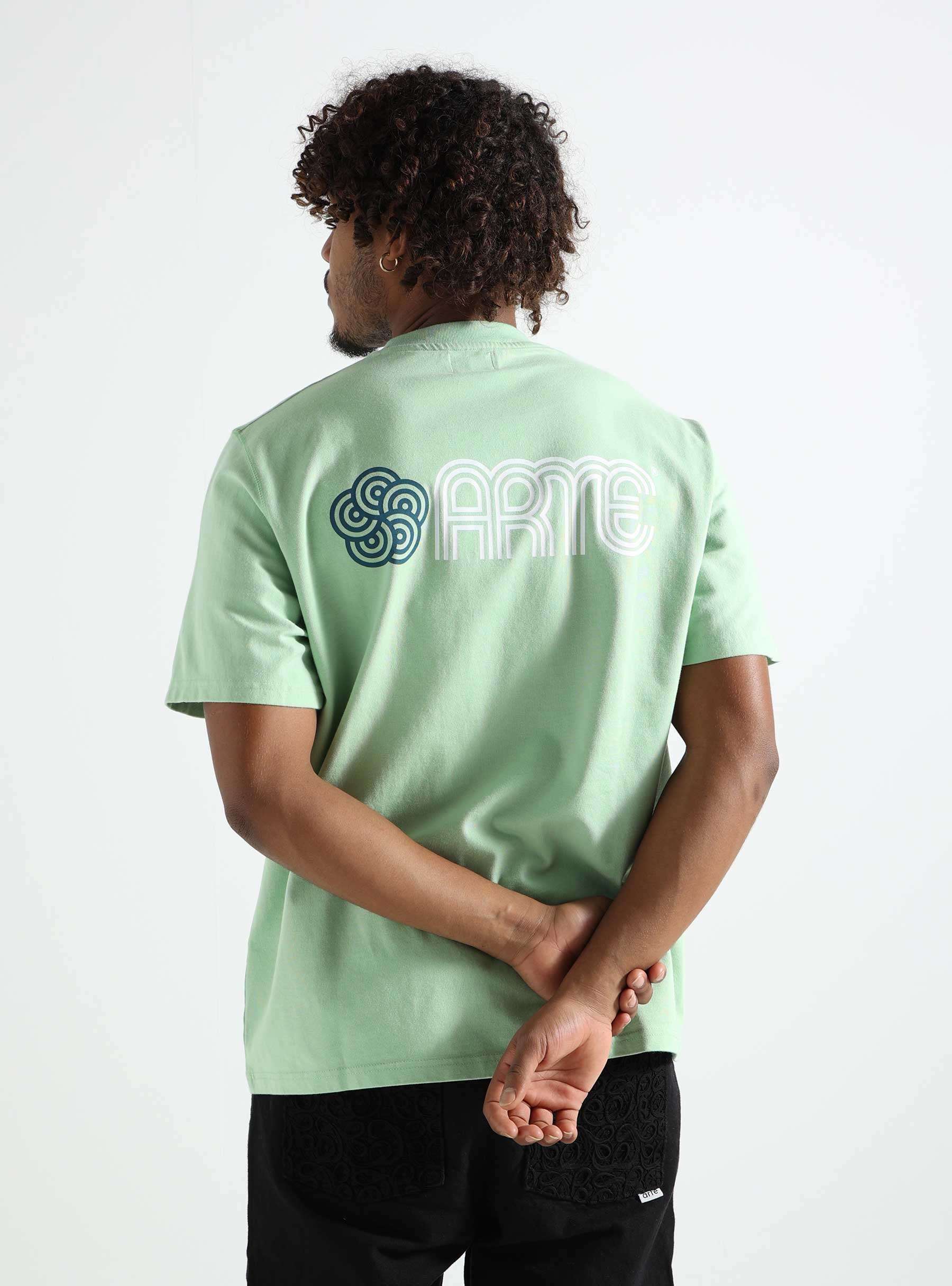 Teo Circle Flower T-shirt Green SS24-020T