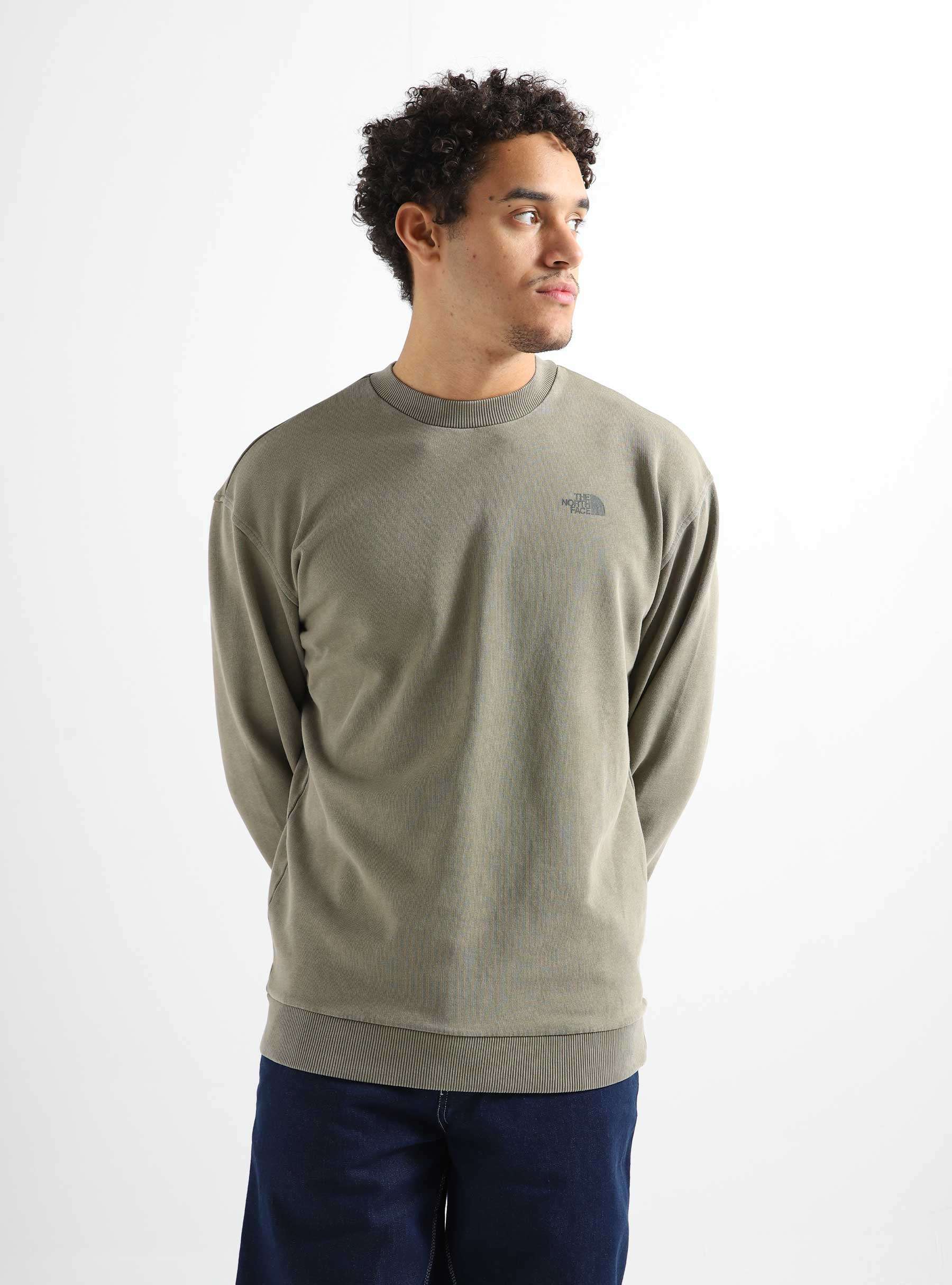 M Heritage Dye Pack Logowear Crewneck New Taupe Green NF0A826L21L1