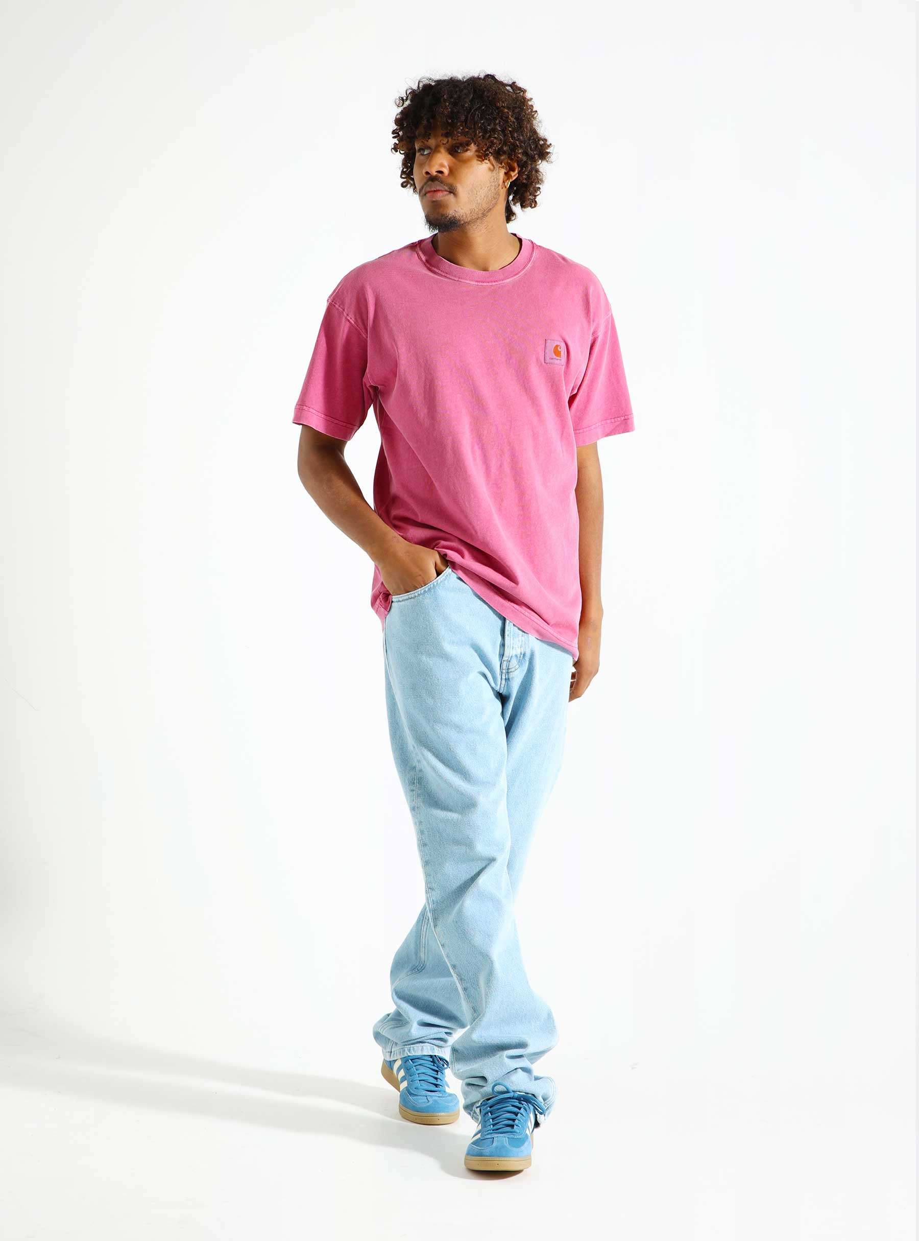 Nelson T-Shirt Magenta Garment Dyed I029949-1YTGD