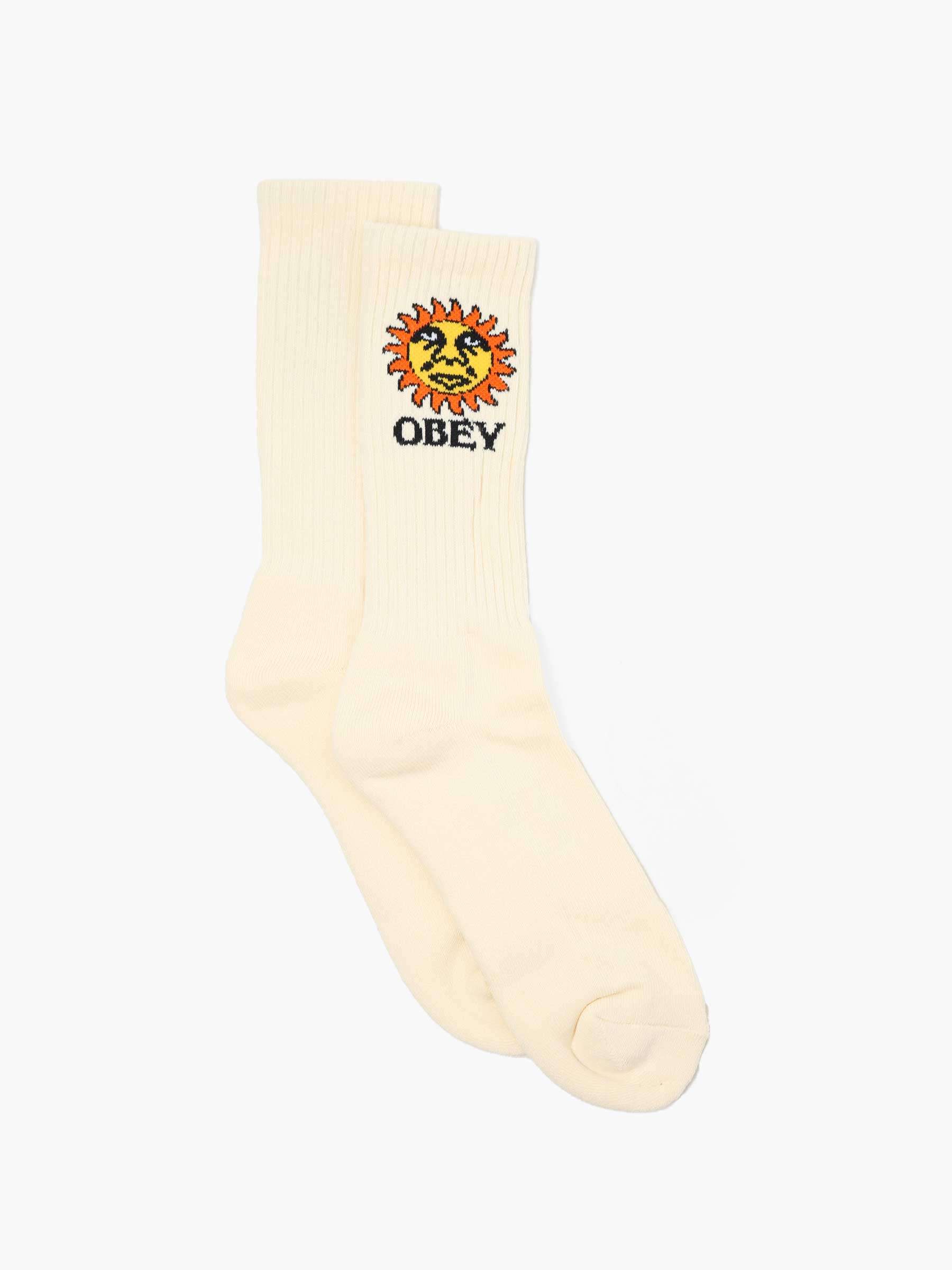 Obey Sunshine Socks Unbleached 100260181-UBL