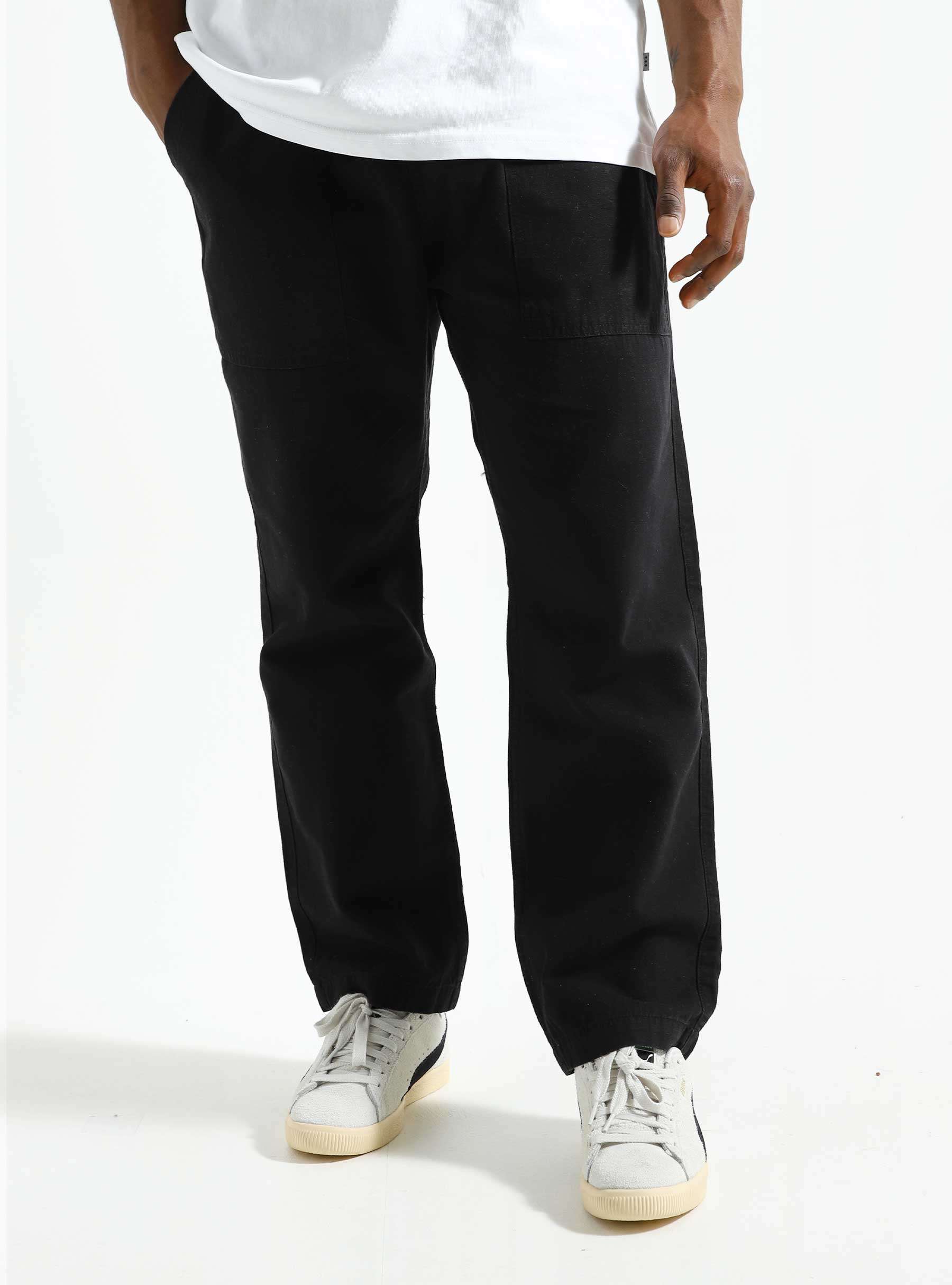 Classic Canvas Chef Pants Black SW-AW23-1001