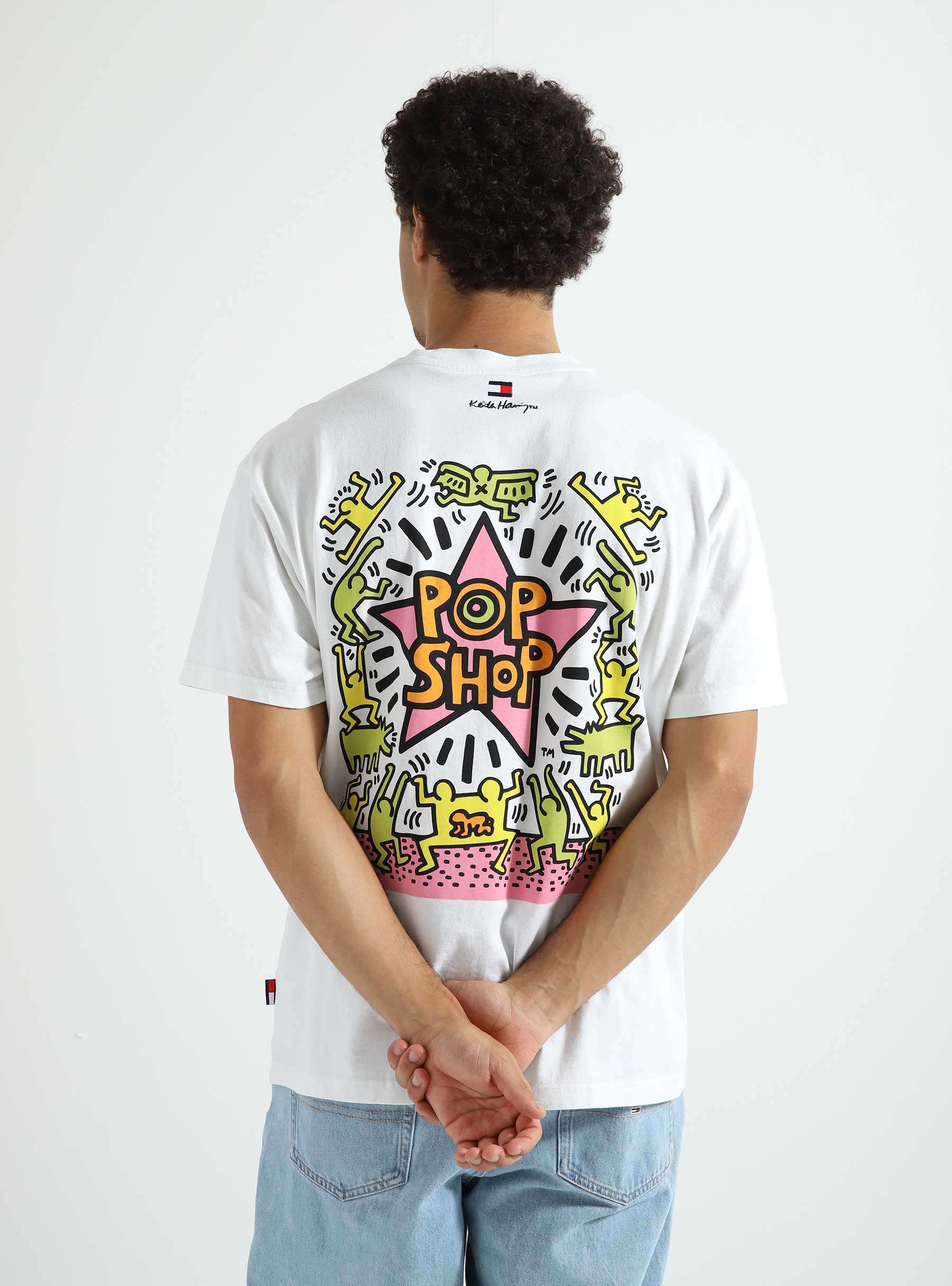 X Keith Haring T-Shirt White Pop Shop DM0DM173350K4
