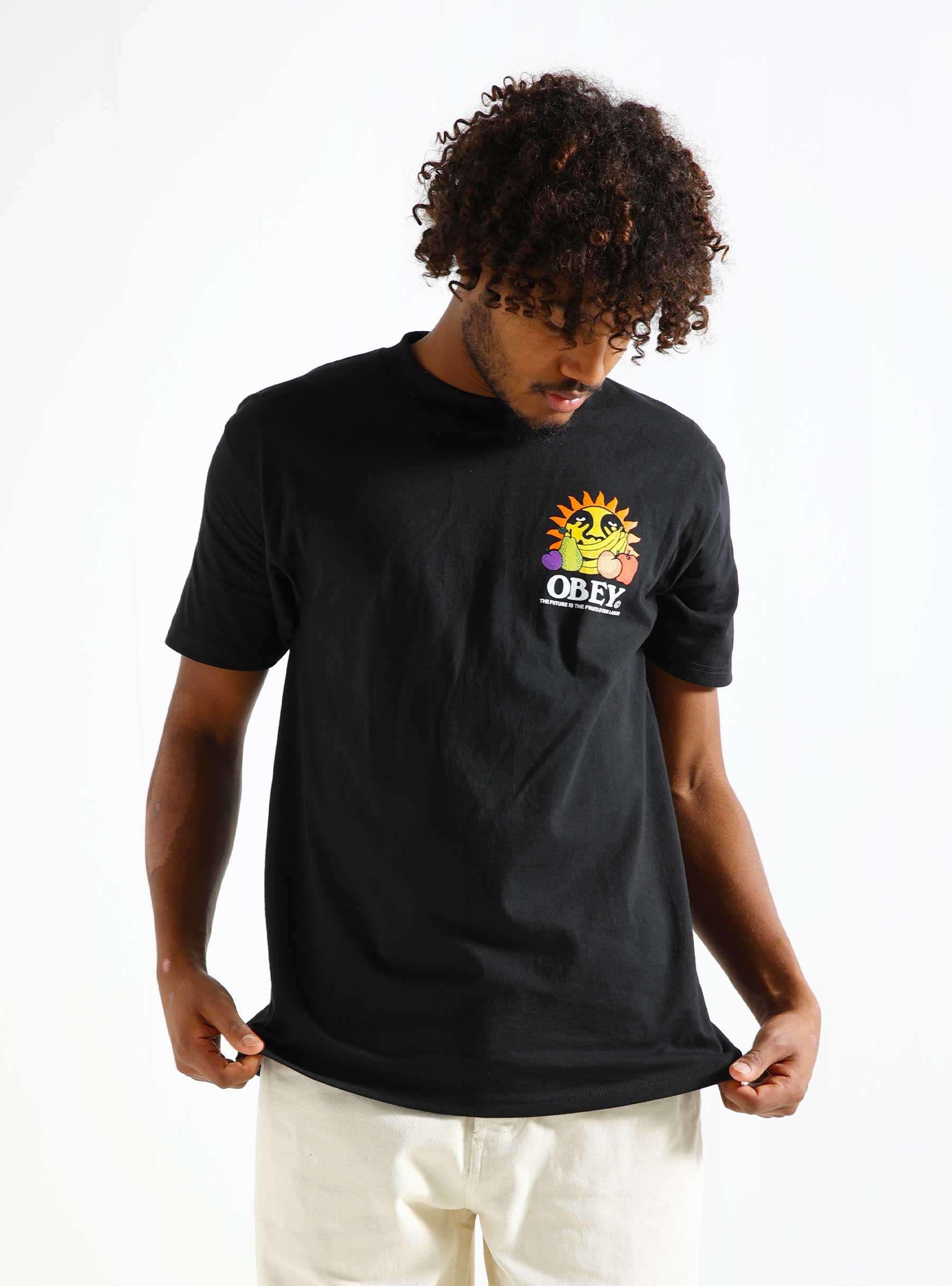 The Future Is The Fruits Of Ours T-shirt Black 165263698-BLK