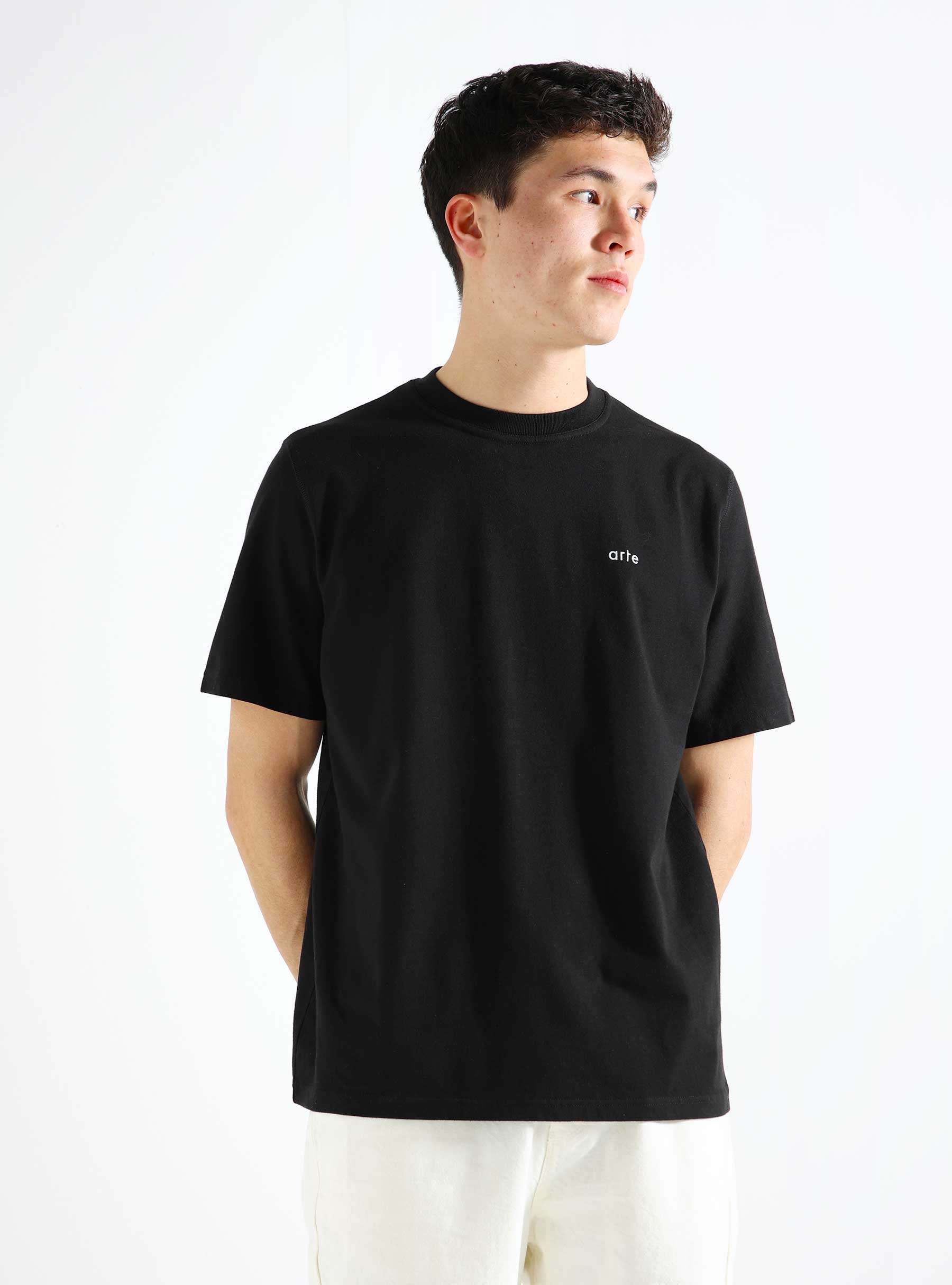 Teo Back Runner T-shirt Black SS24-022T
