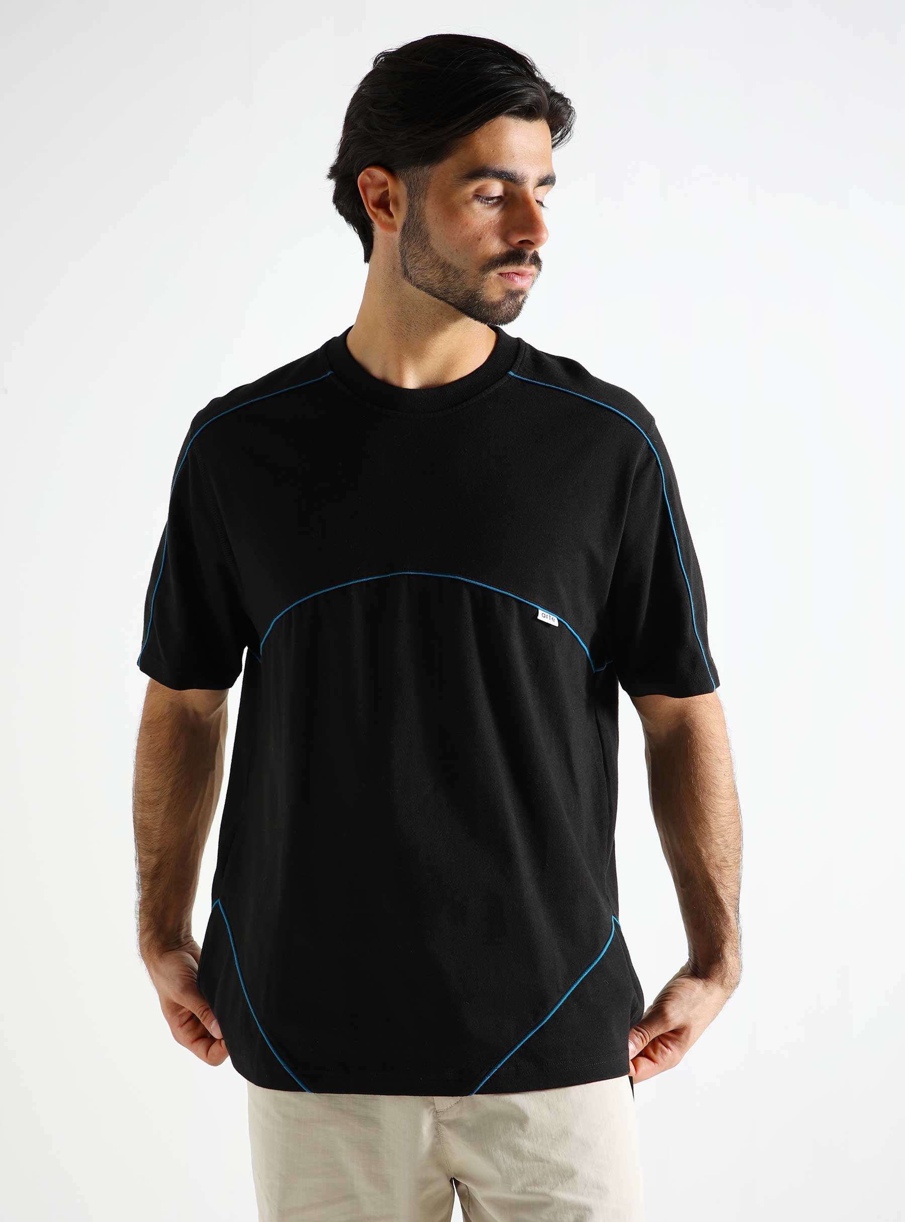 Trevor Contrast T-shirt Black SS24-087T
