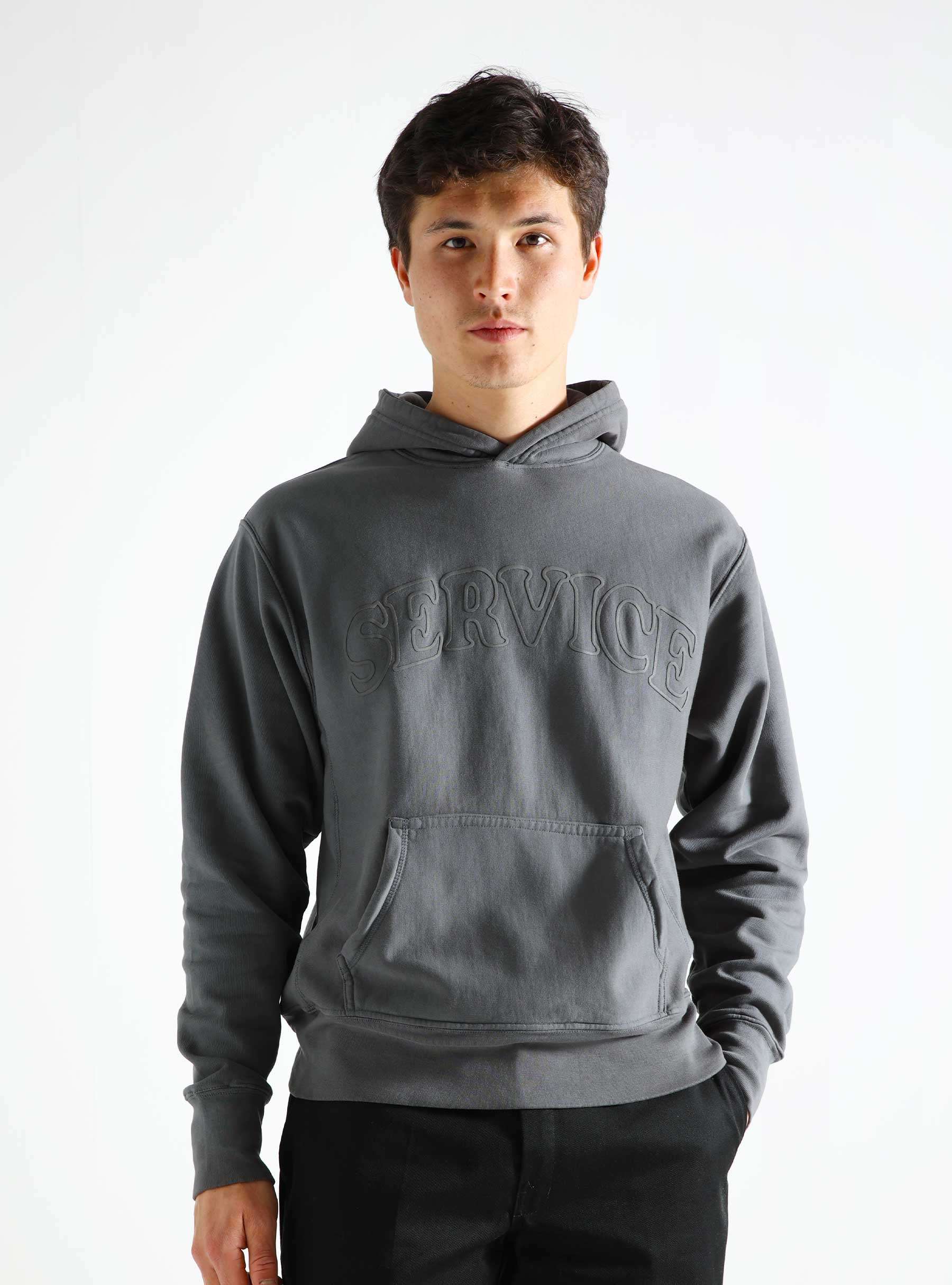 Arch Logo Hoodie Charcoal SW-SS24-1075