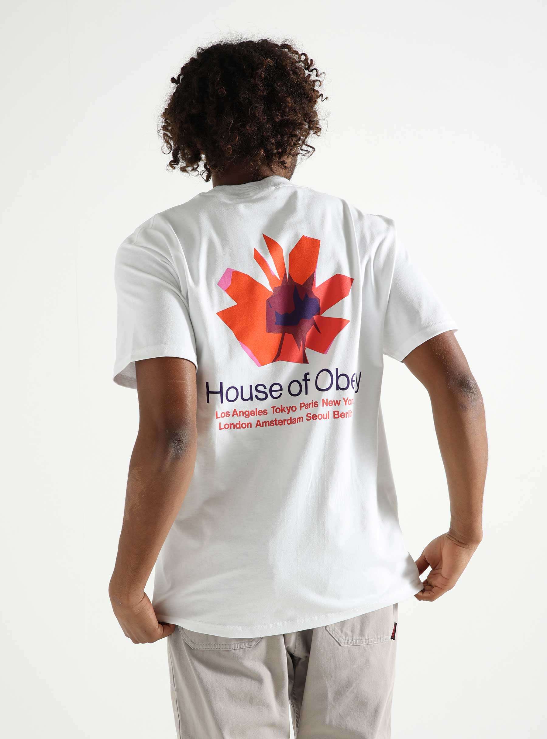 House Of Obey Floral T-shirt White 165263709-WHT