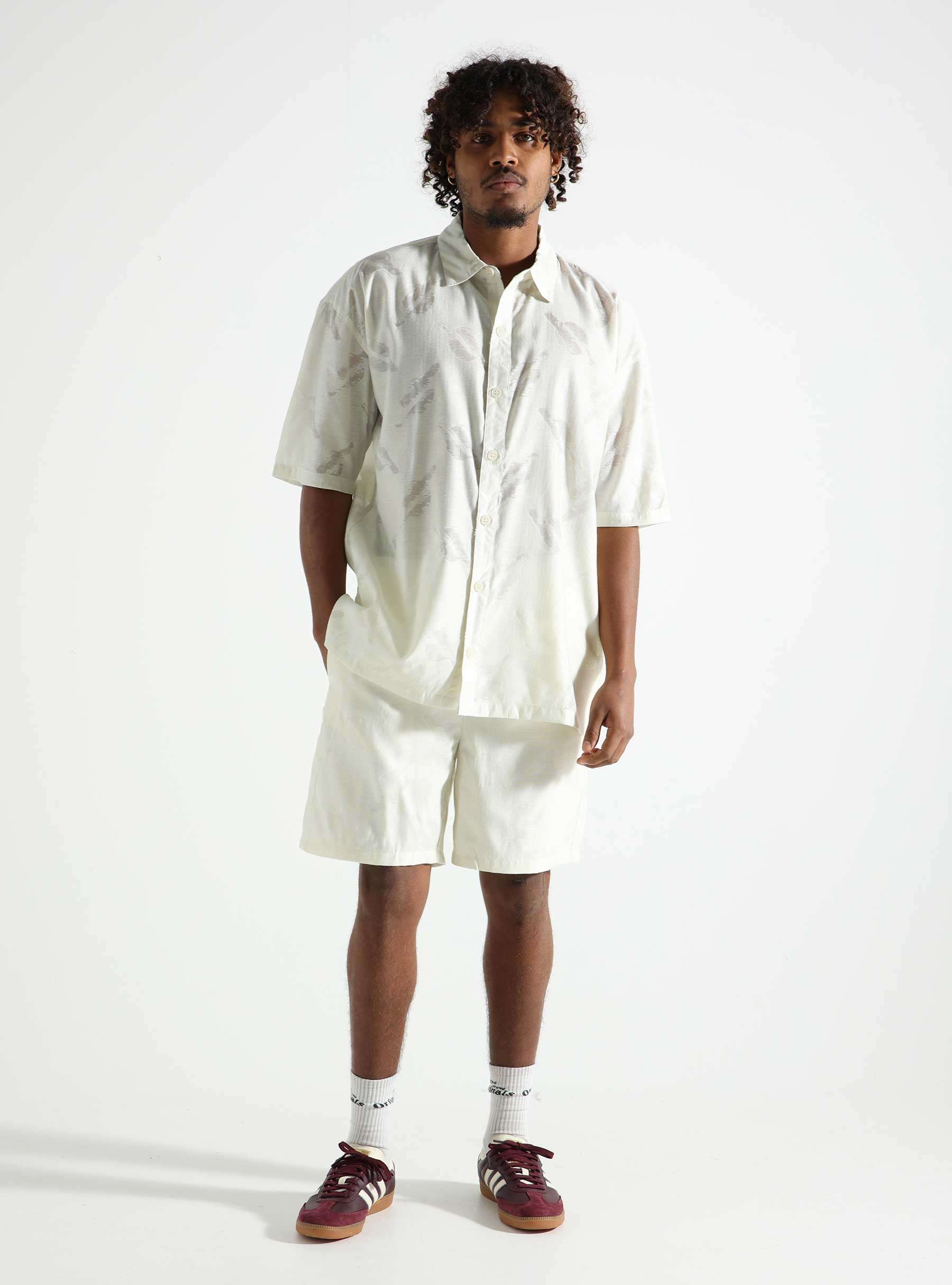 Salim Relaxed Shirt Frost White 2413001