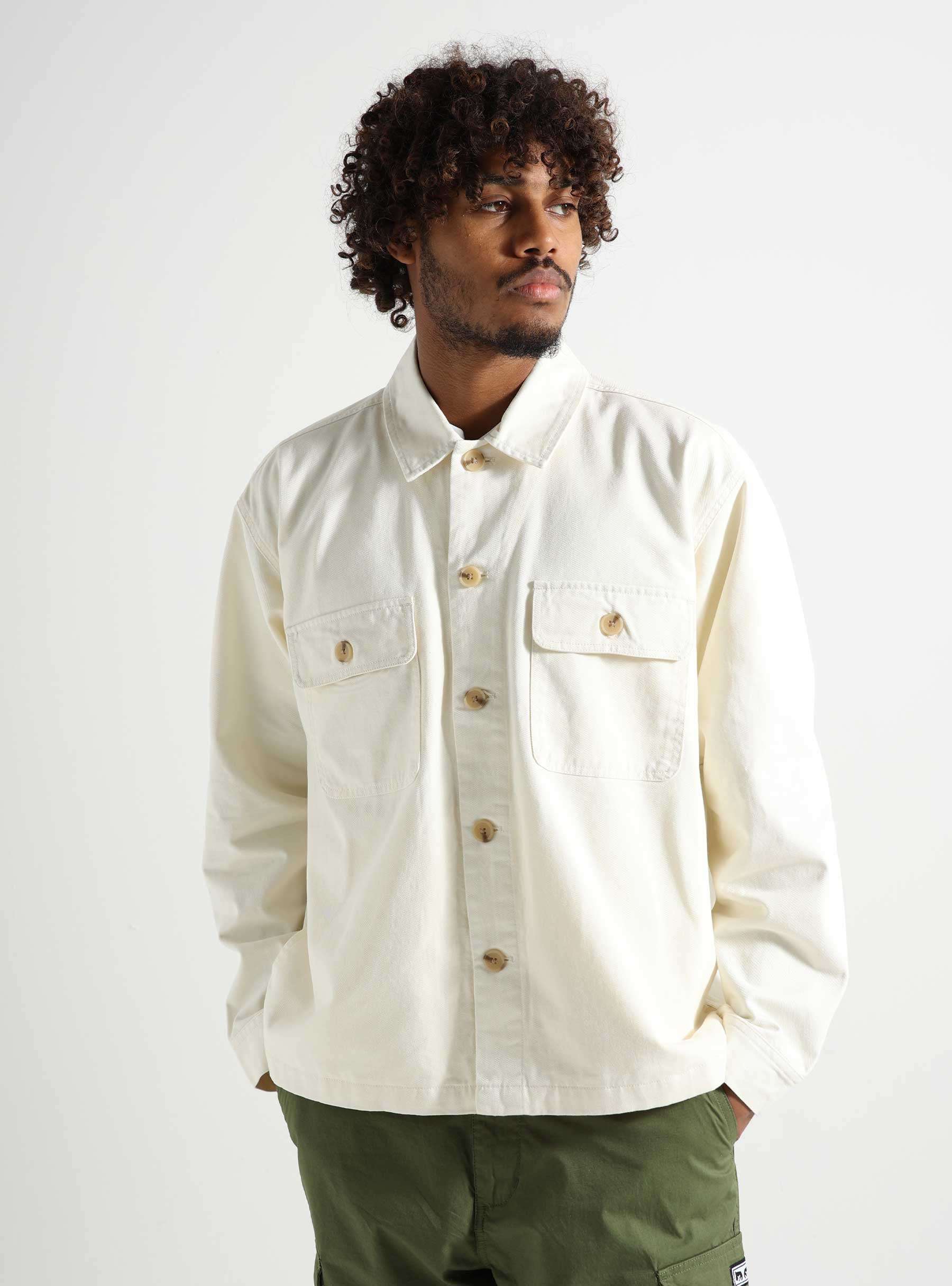 Afternoon Shirt Jacket Unbleached 121160056-UBL