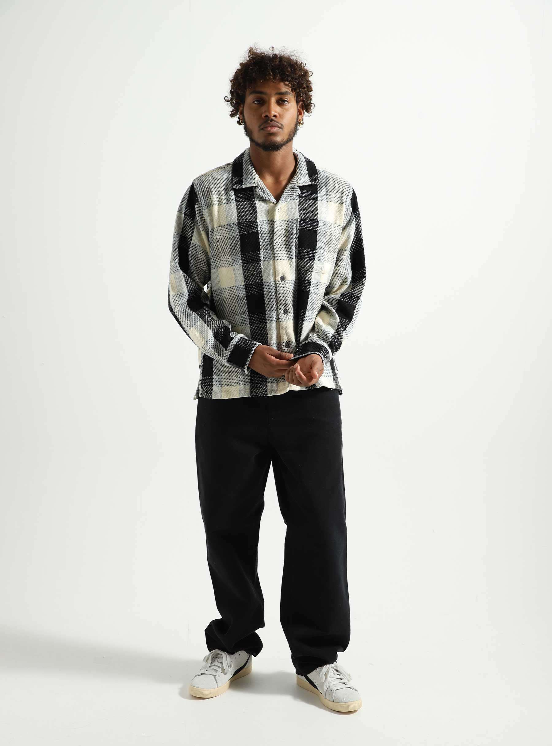 Bruce Woven Shirt Unbleached Multi 181200377-UBL