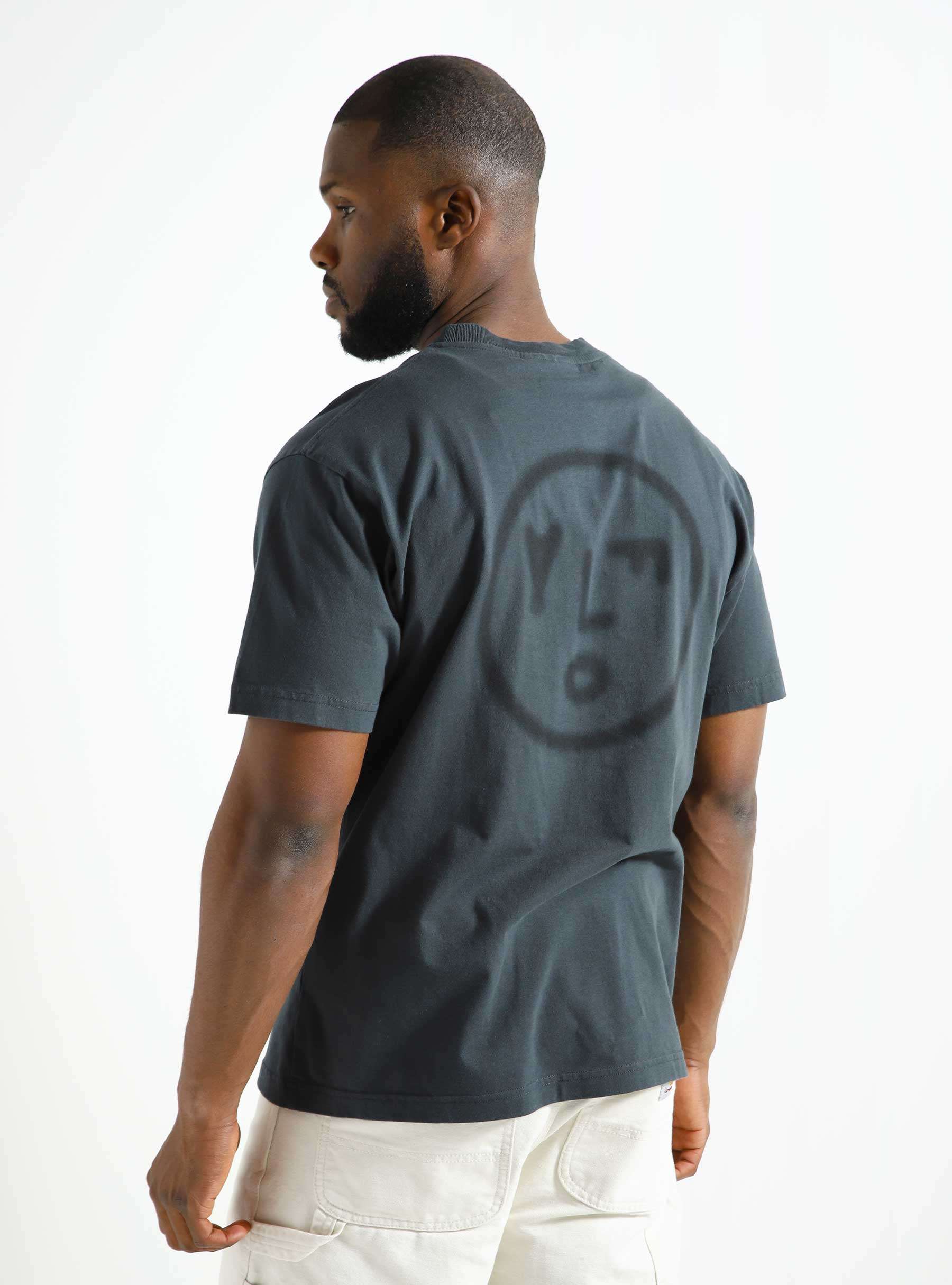 Blur Face T-shirt Slate Grey M150102