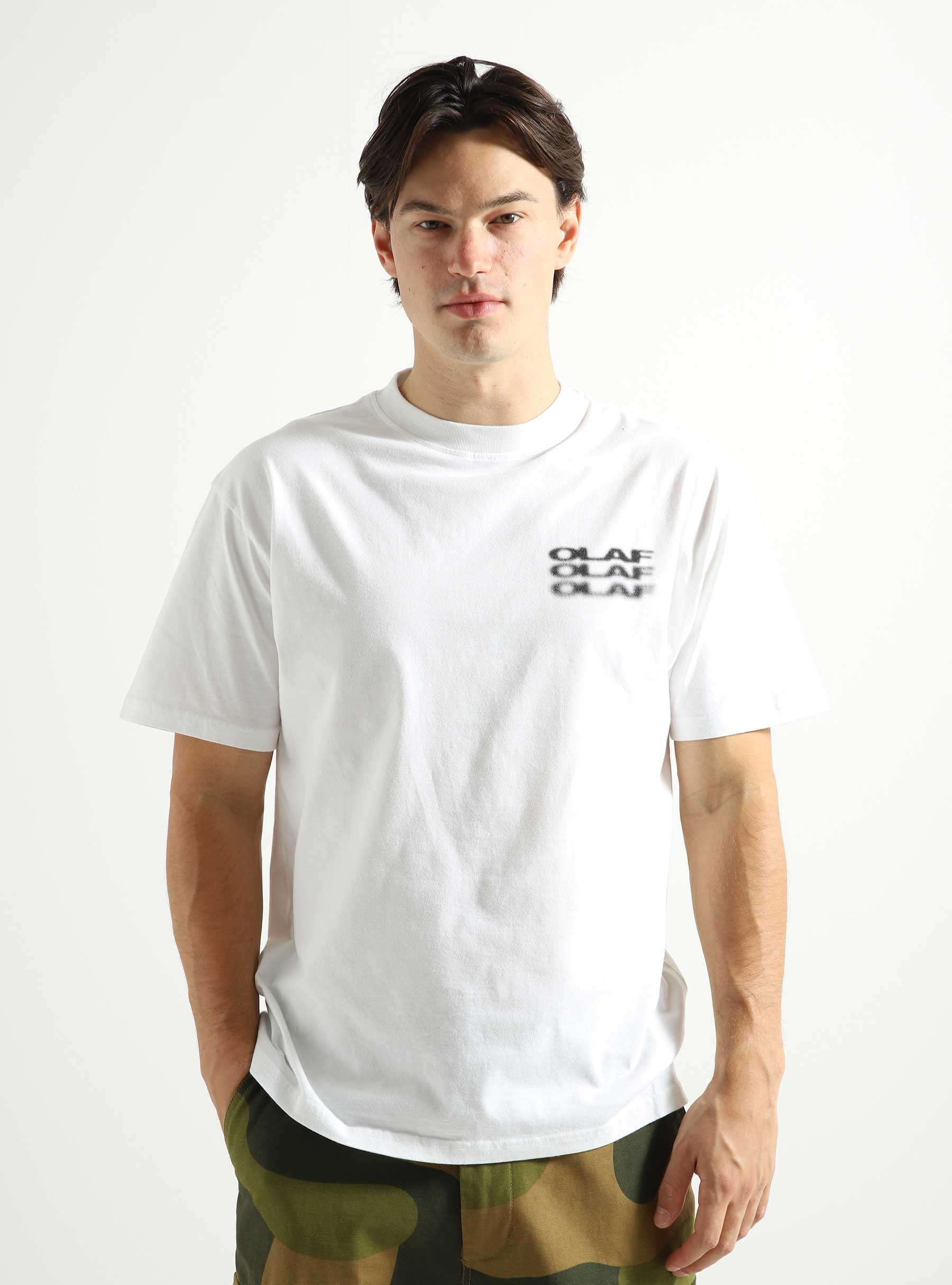 Blur Logo T-shirt Optical White M150105