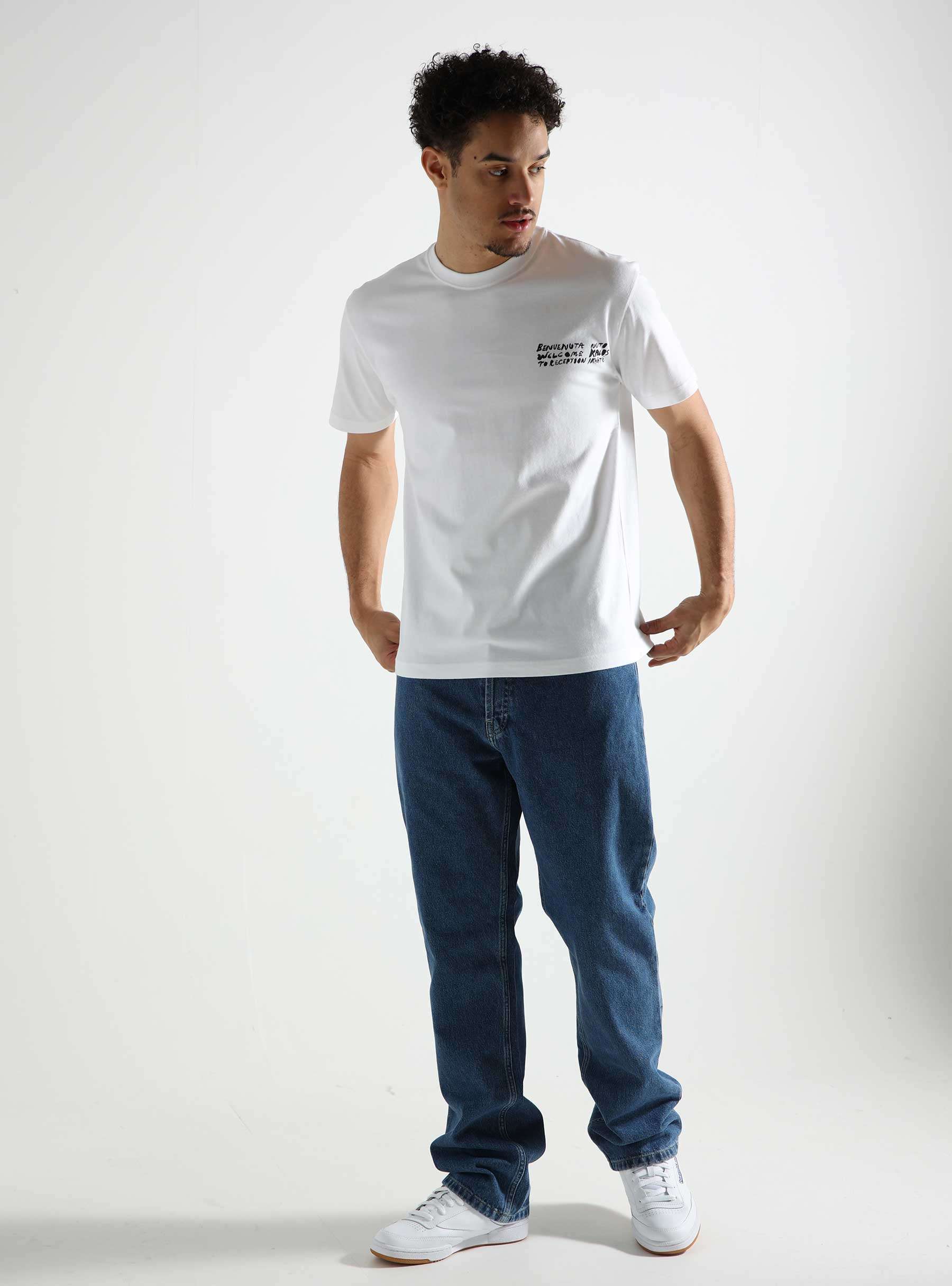 T-shirt Khalos Cotton Single Jersey White F0214