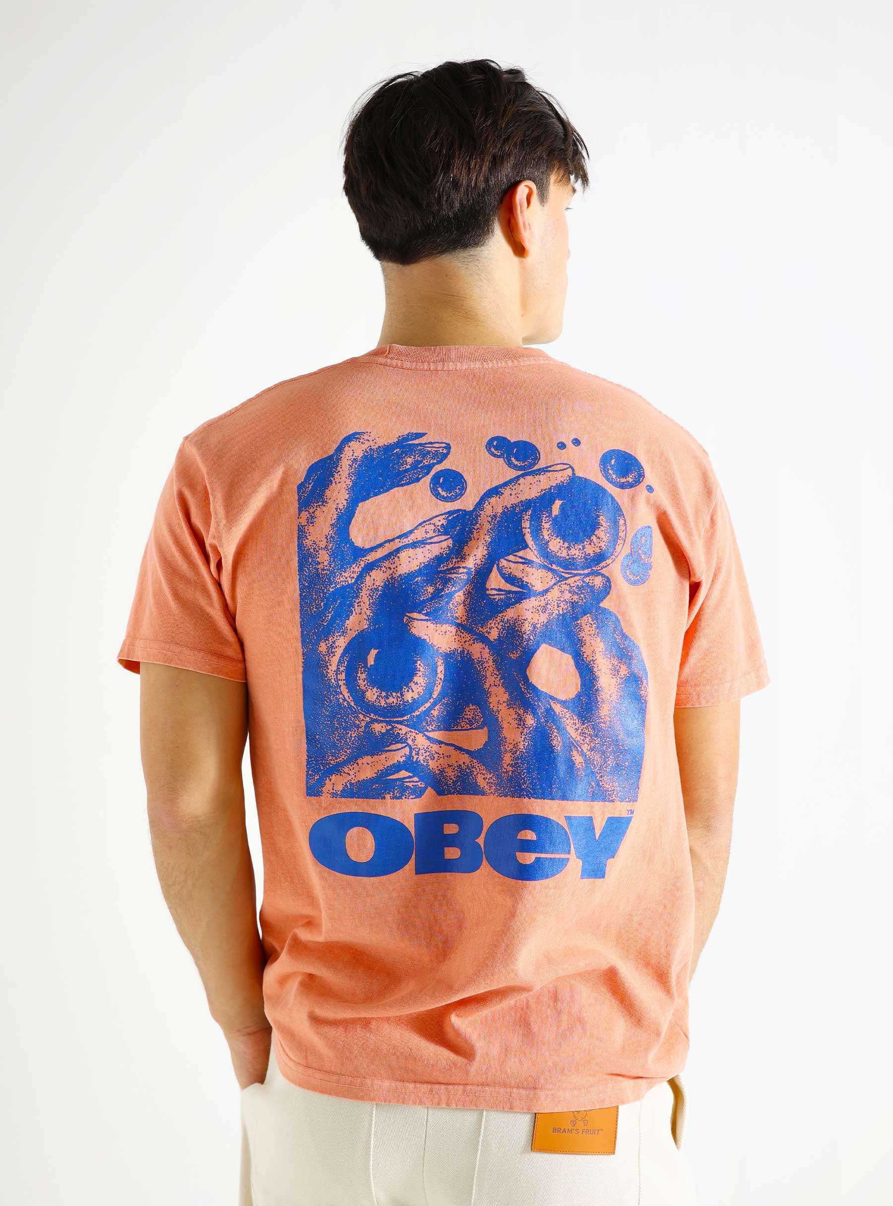 Obey Eyes In My Head T-shirt Pigment Sunset Coral 163813747-SNC