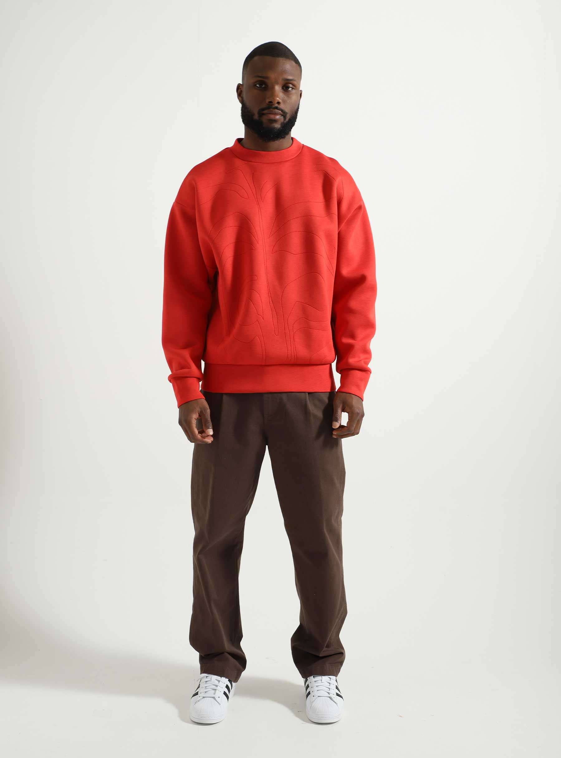 Vincent De Boer Neoprene Sweater Red POFW23004