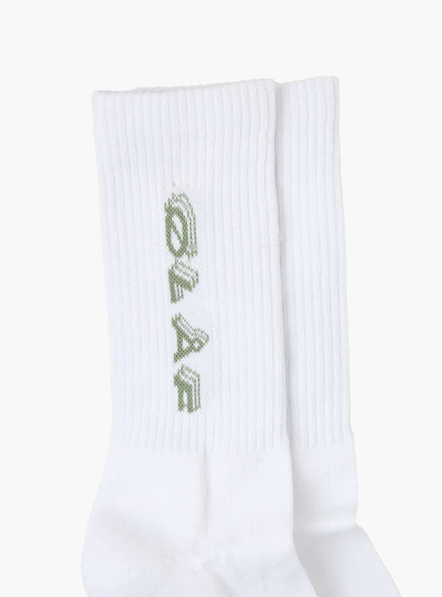 Triple Italic Socks White Sage A140834