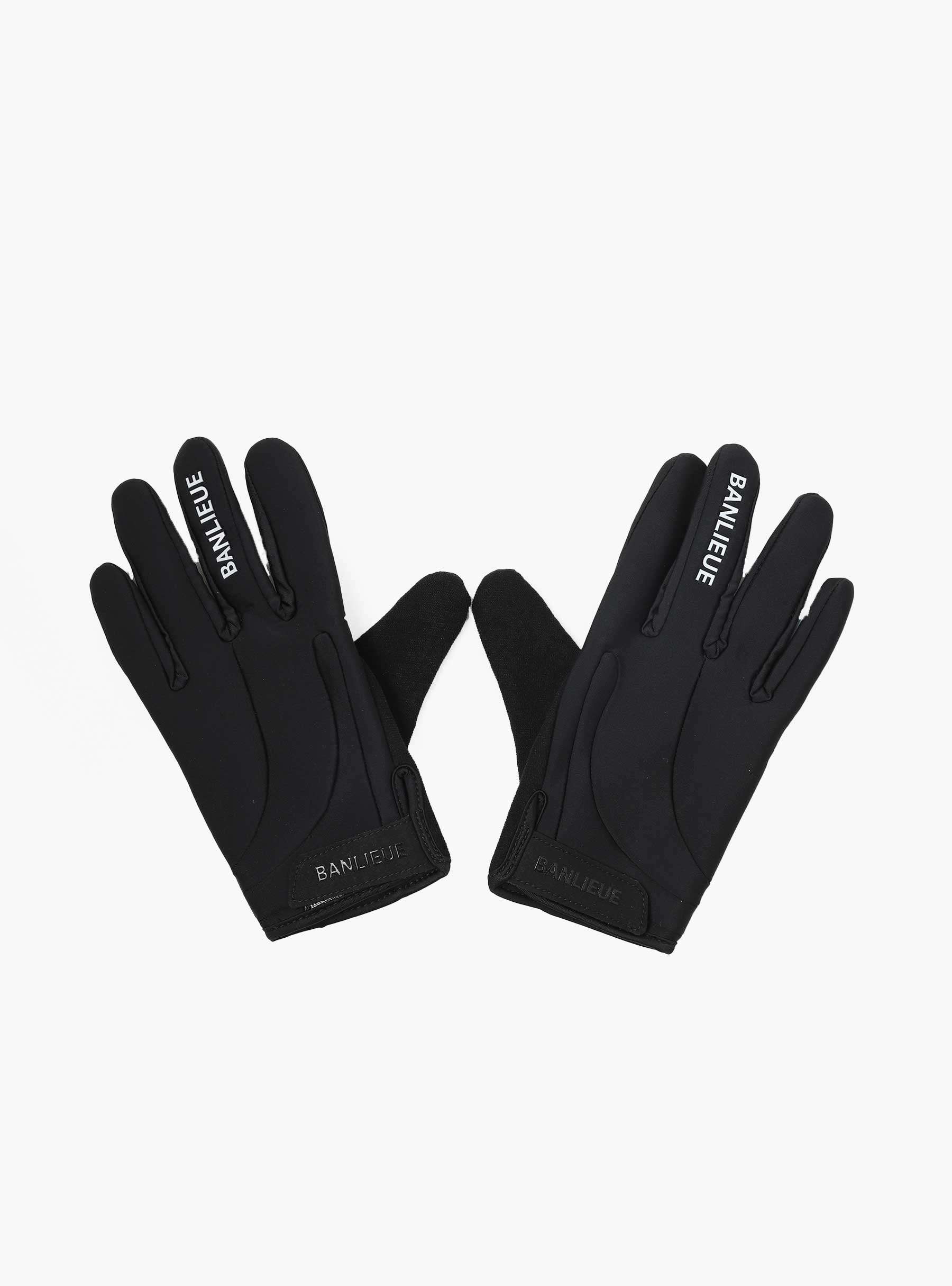 B+ Gloves Black Corydalis Blue BPLUS-FW23-ACC05