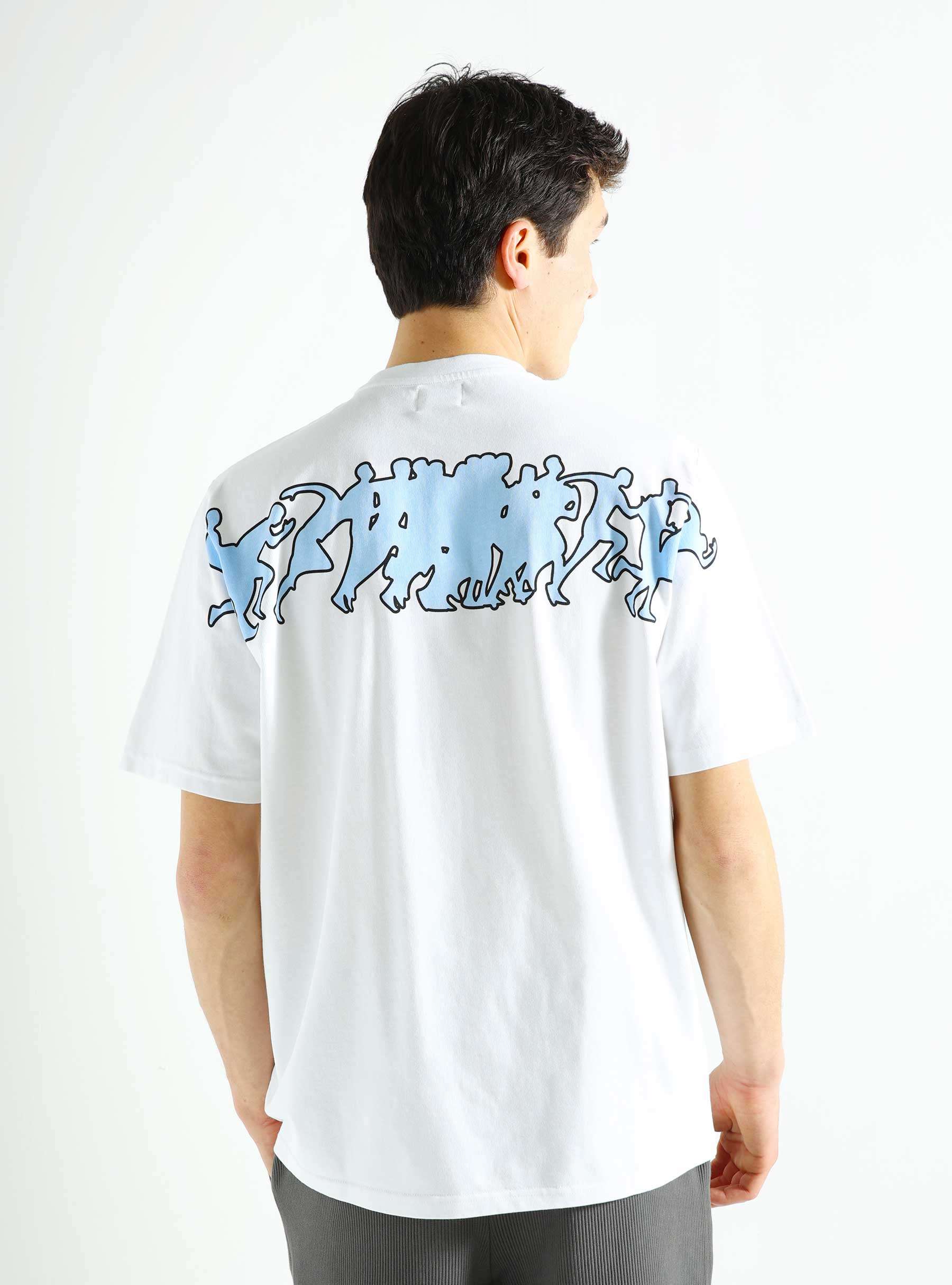 Teo Back Multi Runner T-shirt White SS24-024T