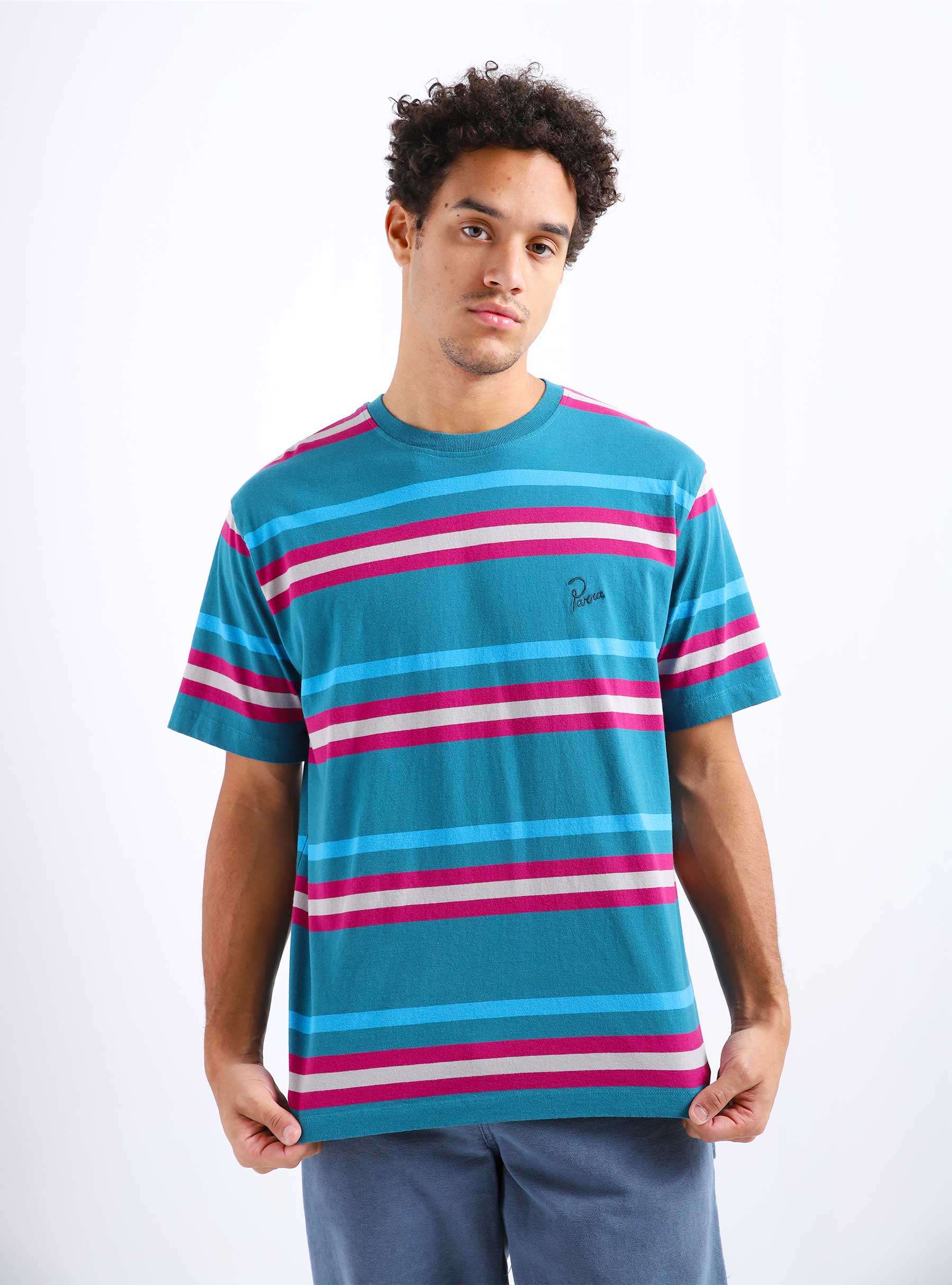 Stripeys T-Shirt Teal 49210