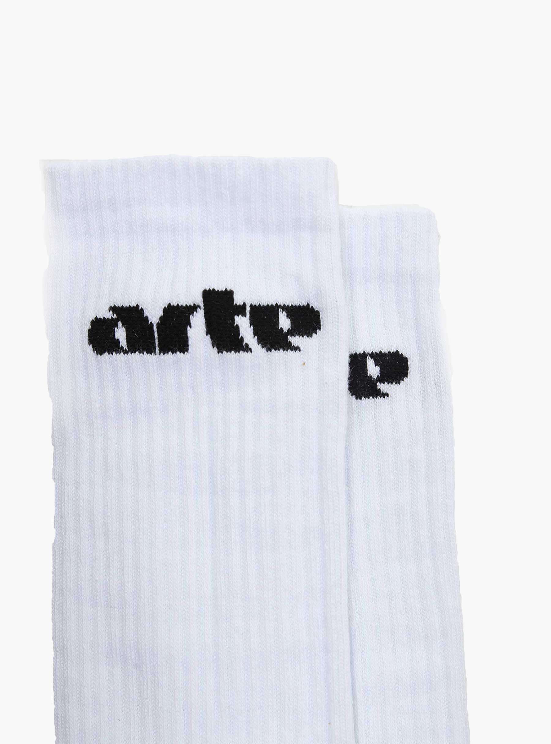 Arte Horizontal Socks White SS24-156SK