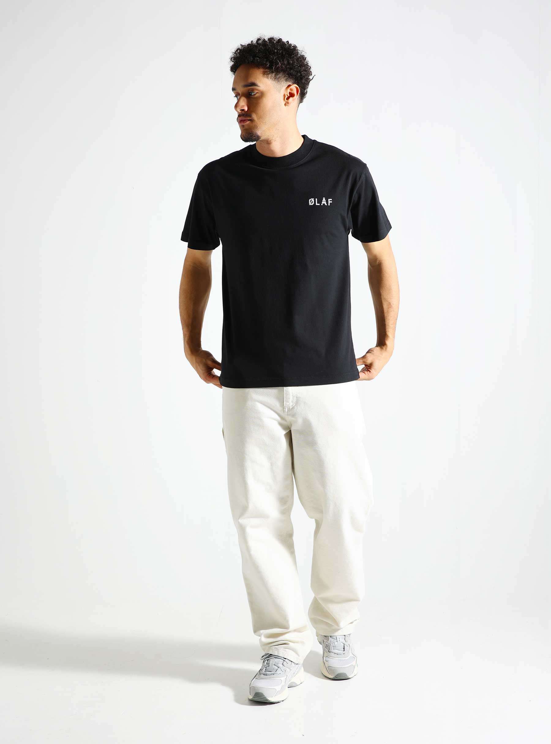 Cross Stitch T-Shirt Black M170102