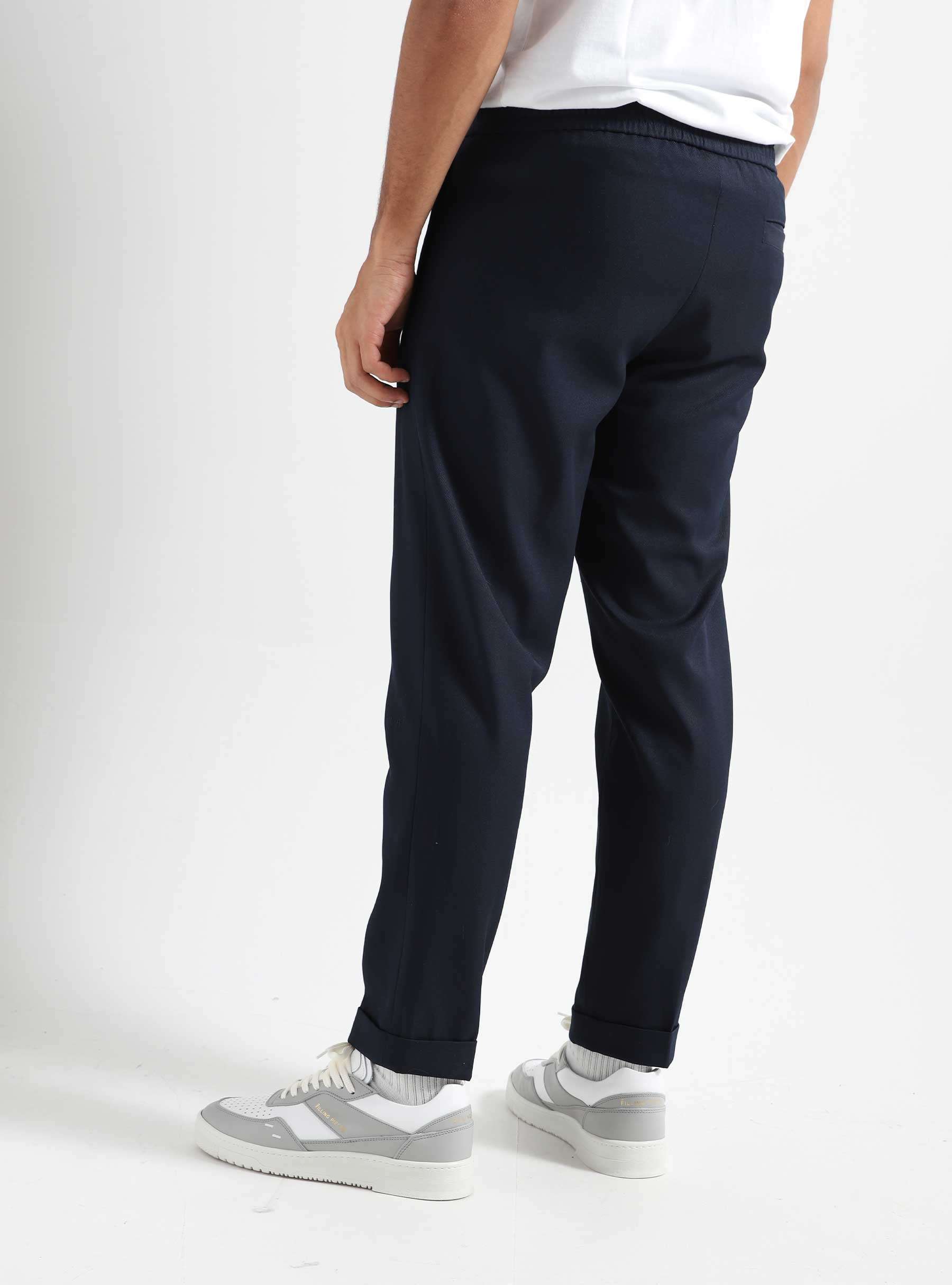 Slim Elasticated Trousers Navy M990402