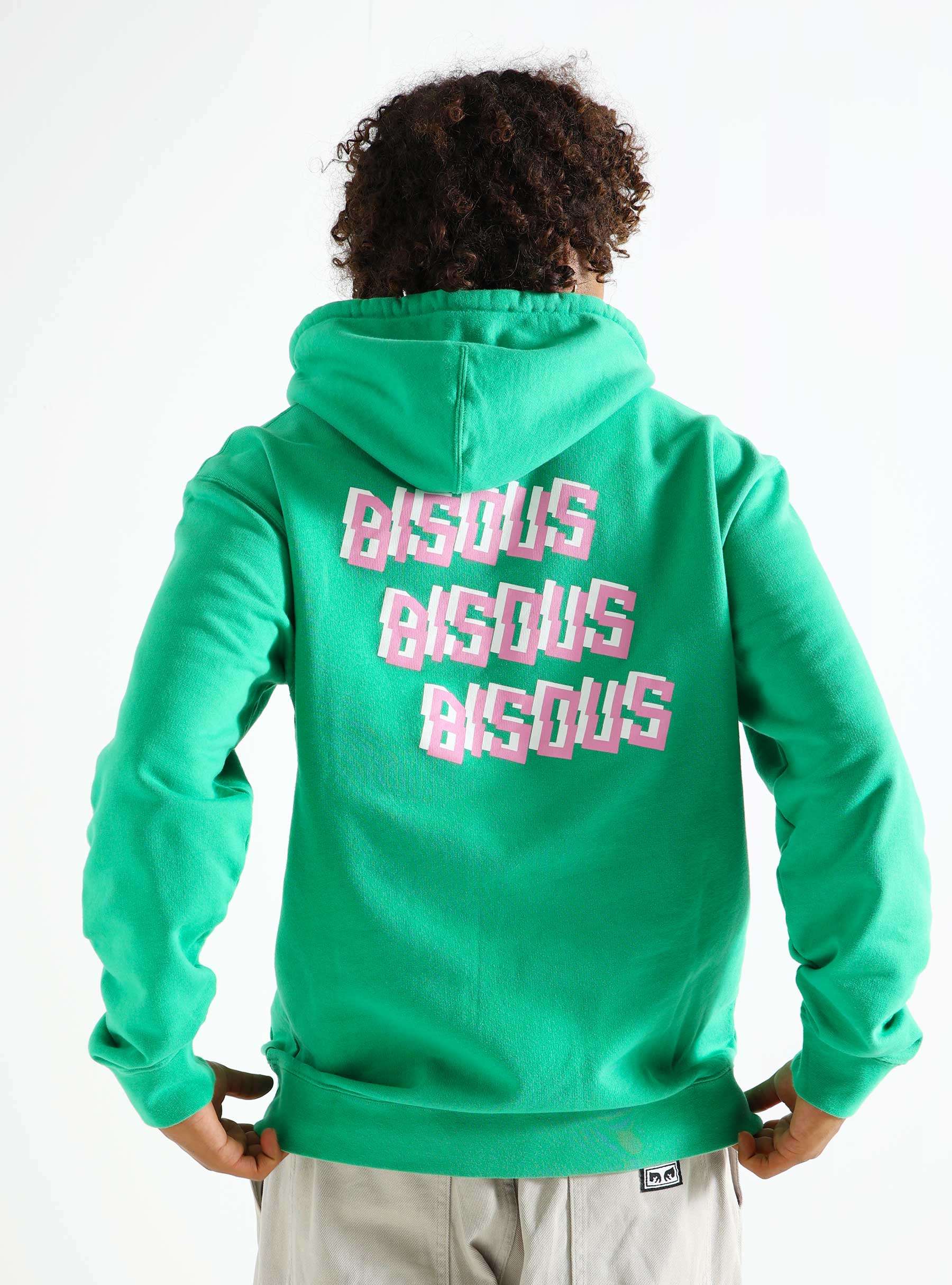 Bisous x3 Hoodie Kelly Green SS24-12