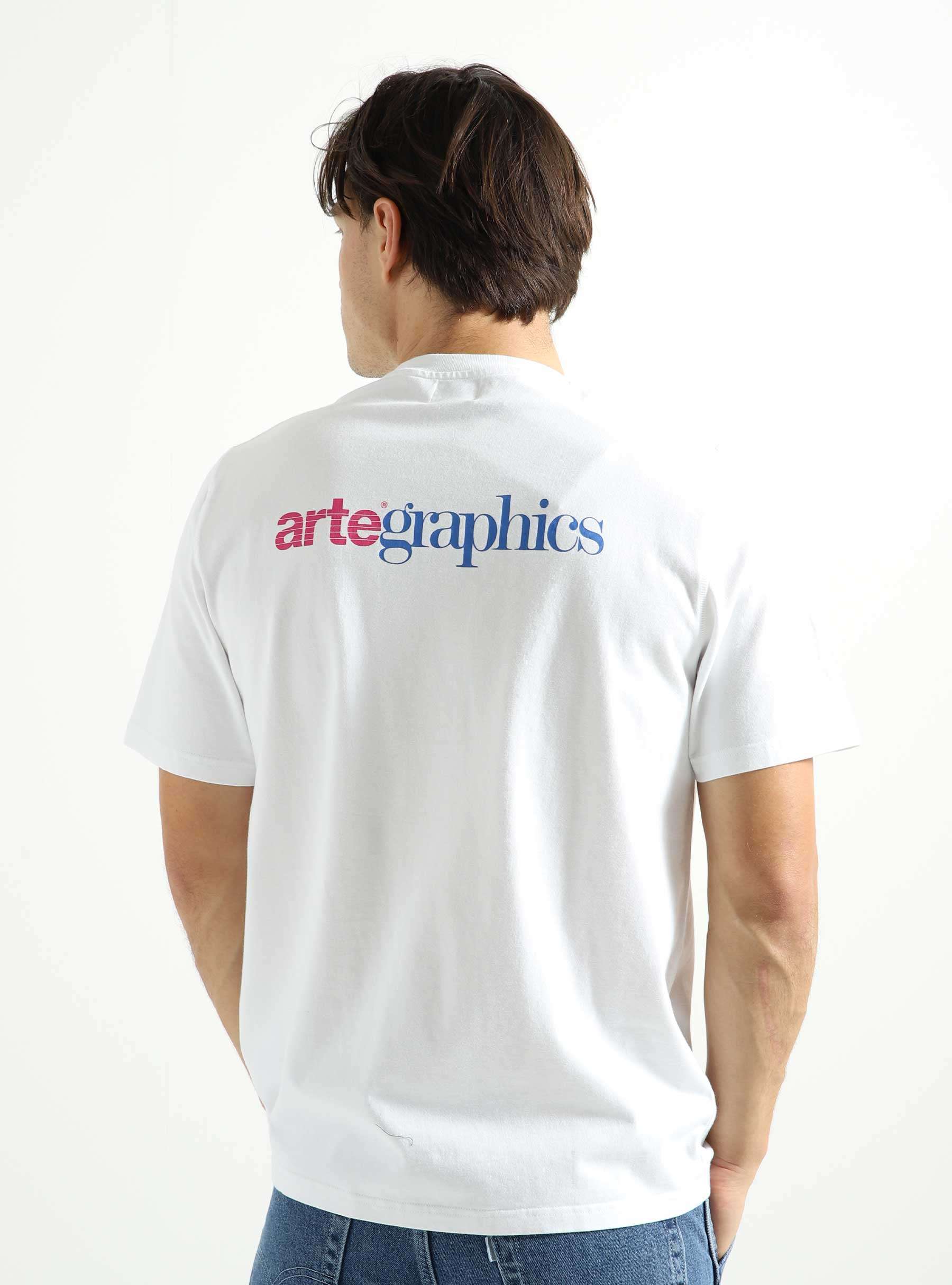 Tommy Back Graphic Tshirt White AW23-016T