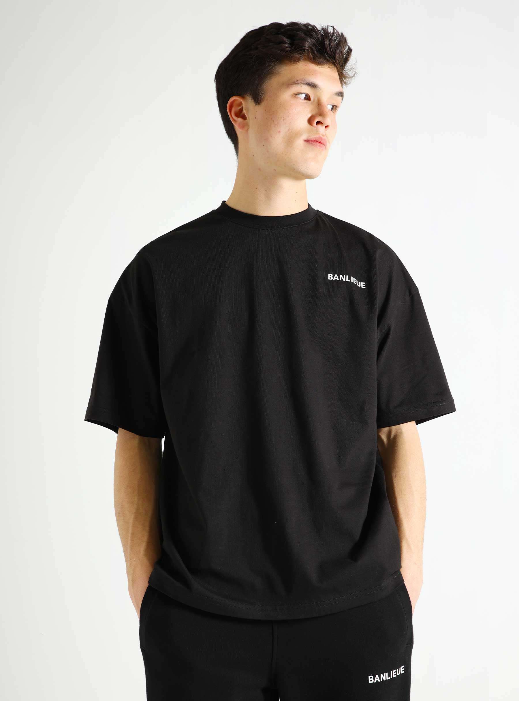 B+ Script T-Shirt Black BPLUS- FW23-TS04