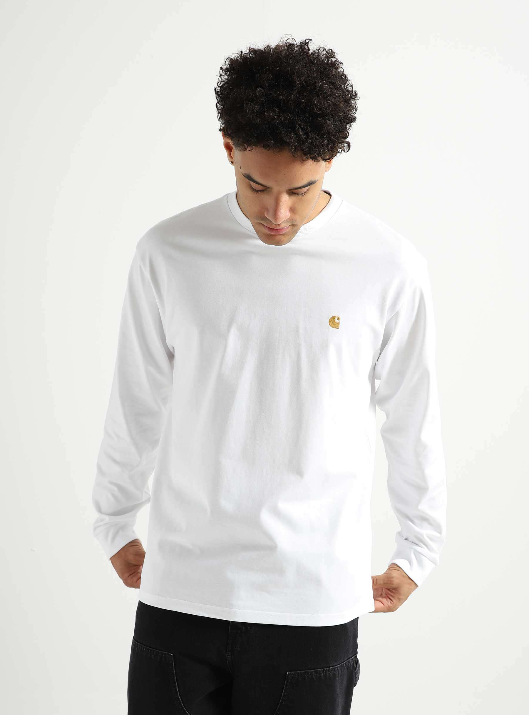 Longsleeve Chase T-Shirt White Gold I026392-00RXX