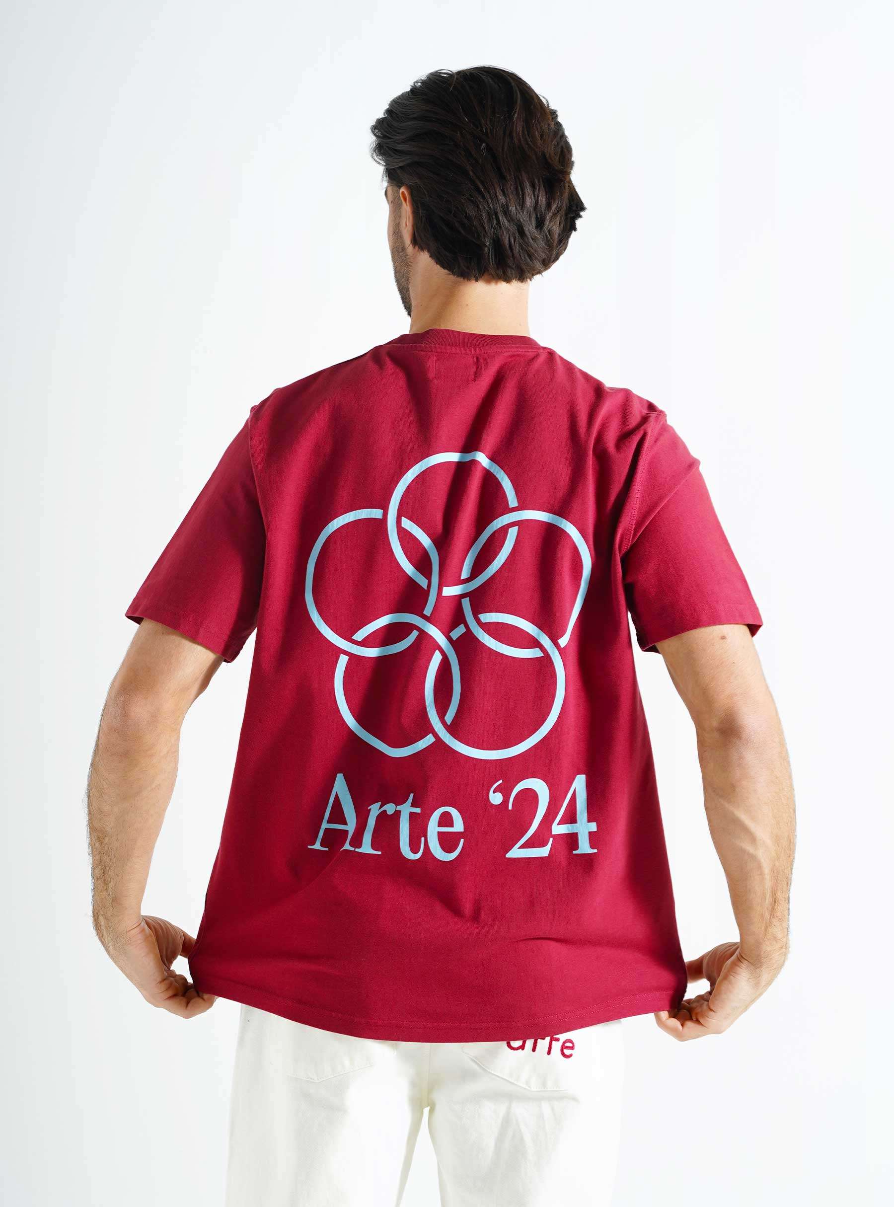 Teo Back Rings T-shirt Bordeaux SS24-032T