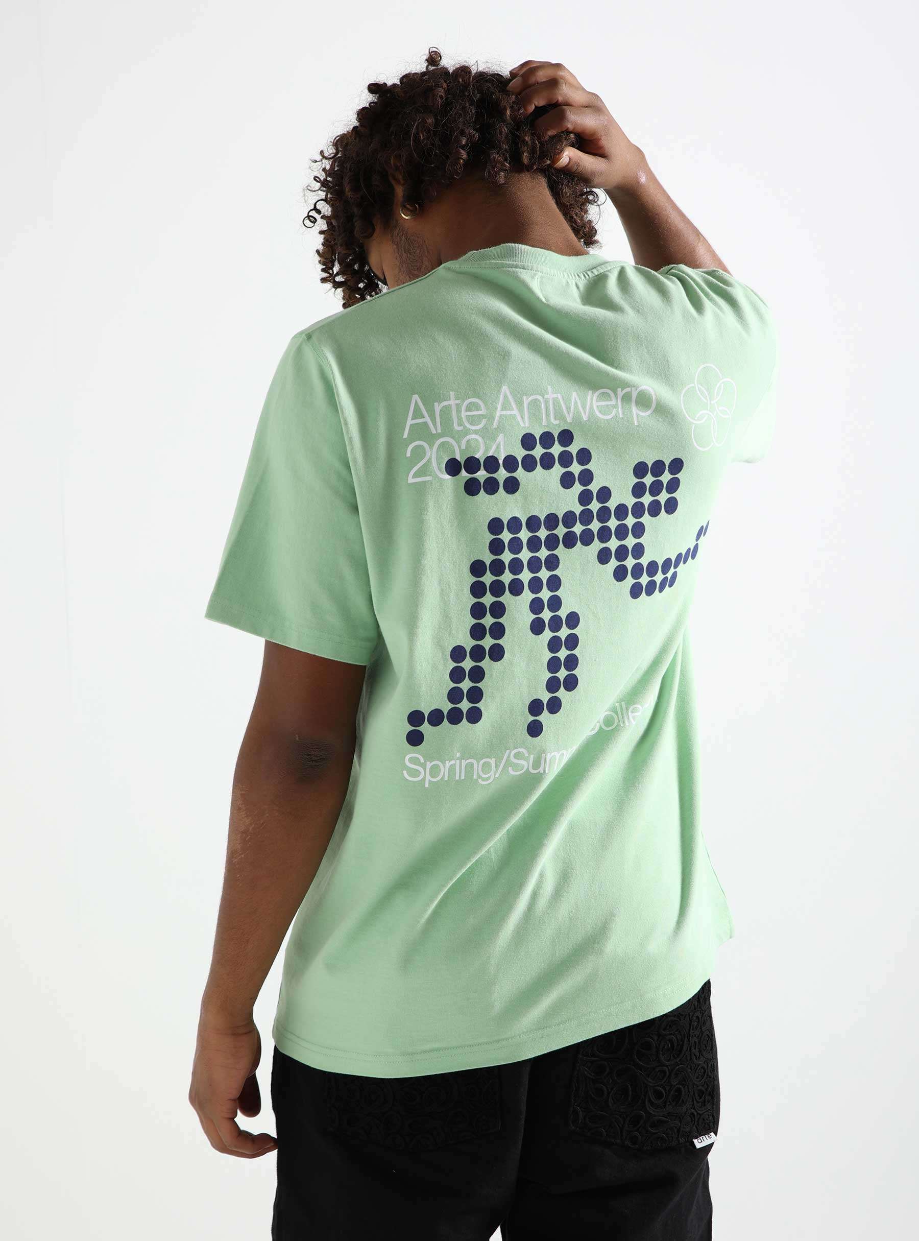 Teo Back Runner T-shirt Green SS24-022T