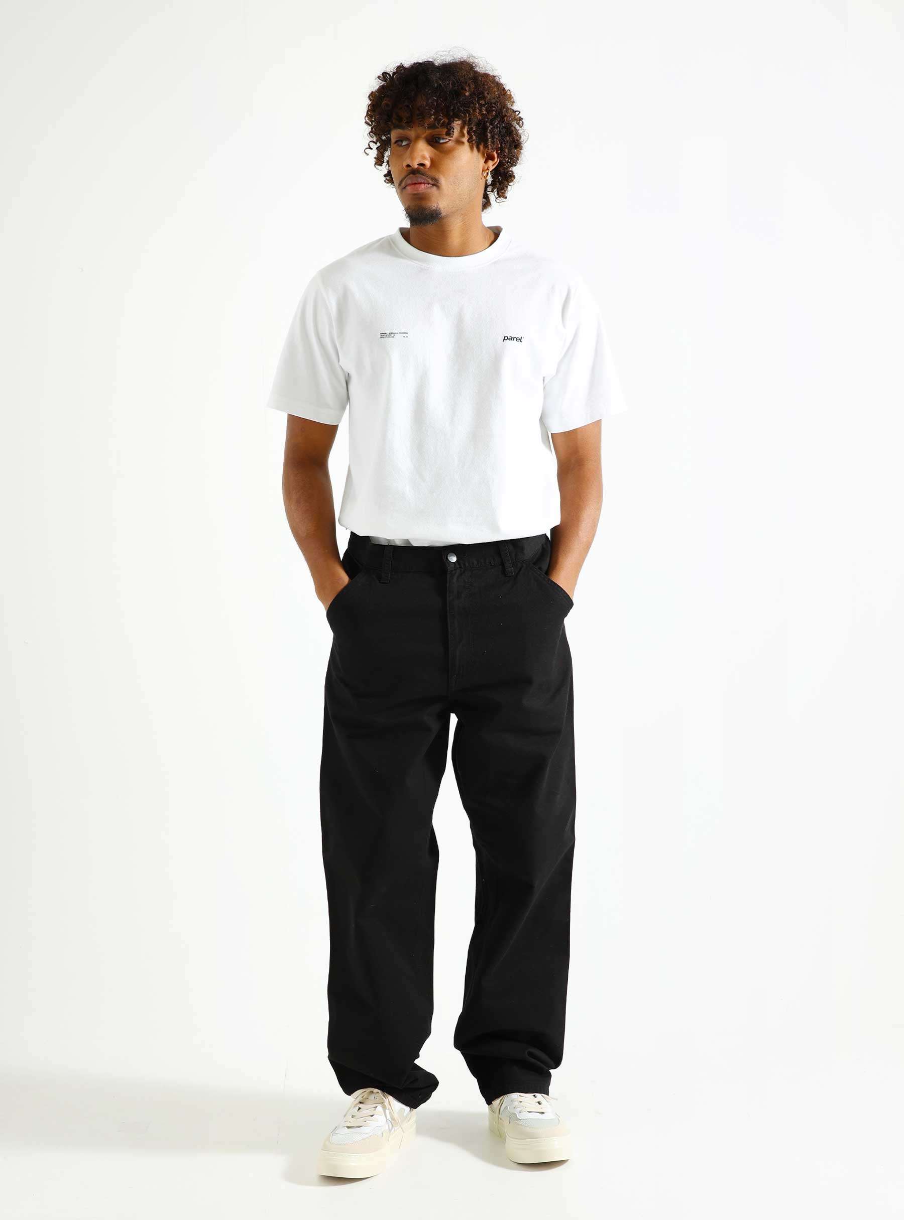 Single Knee Pant Black Garment Dyed I031499-89GD