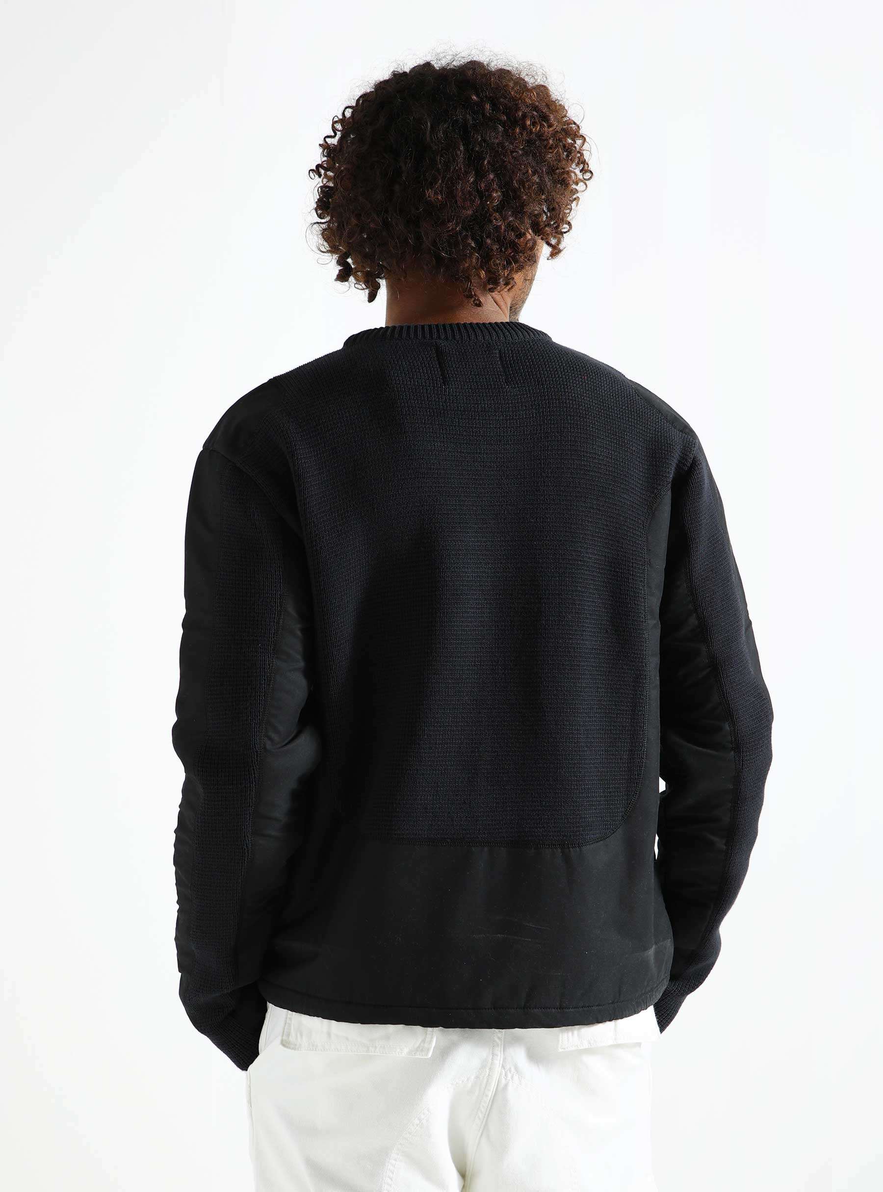 Kris Contrast Sweater Black SS24-091K