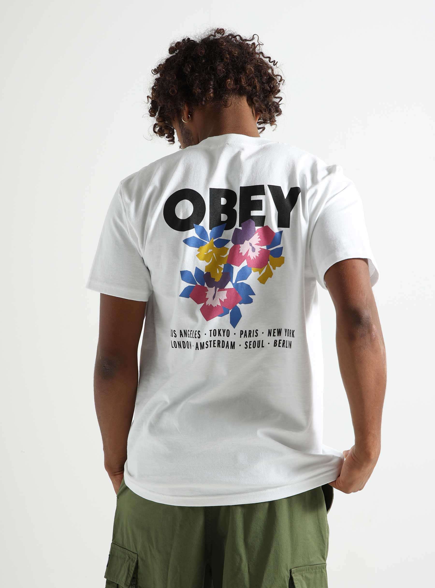 Obey Floral Garden T-shirt White 165263696-WHT