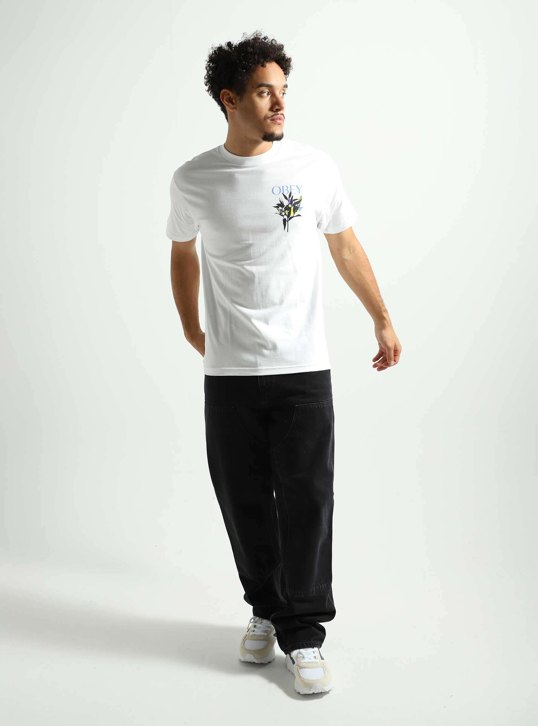 Obey Botanical T-shirt White 165263627-WHT