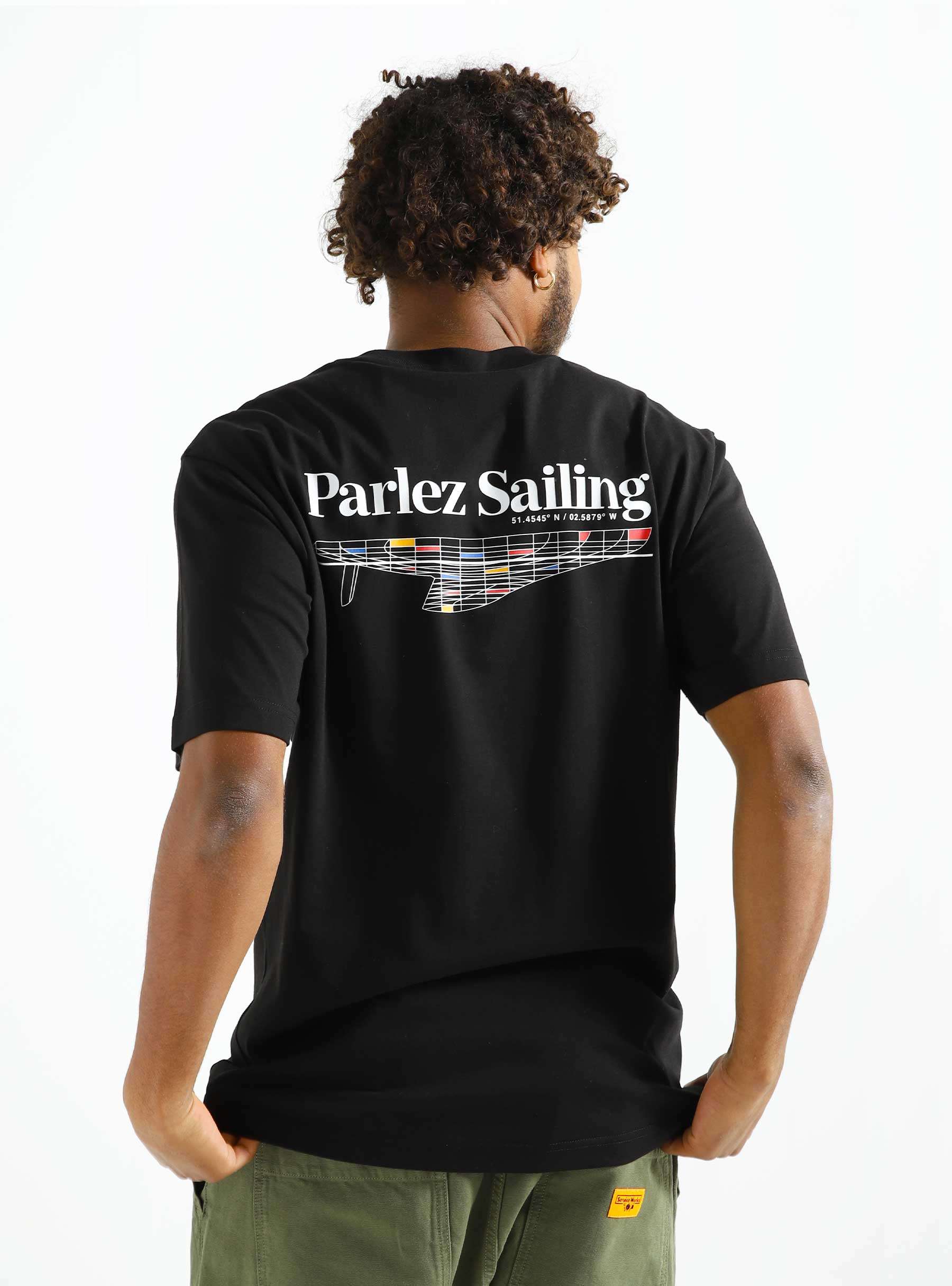 Sloop T-shirt Black parhw23049