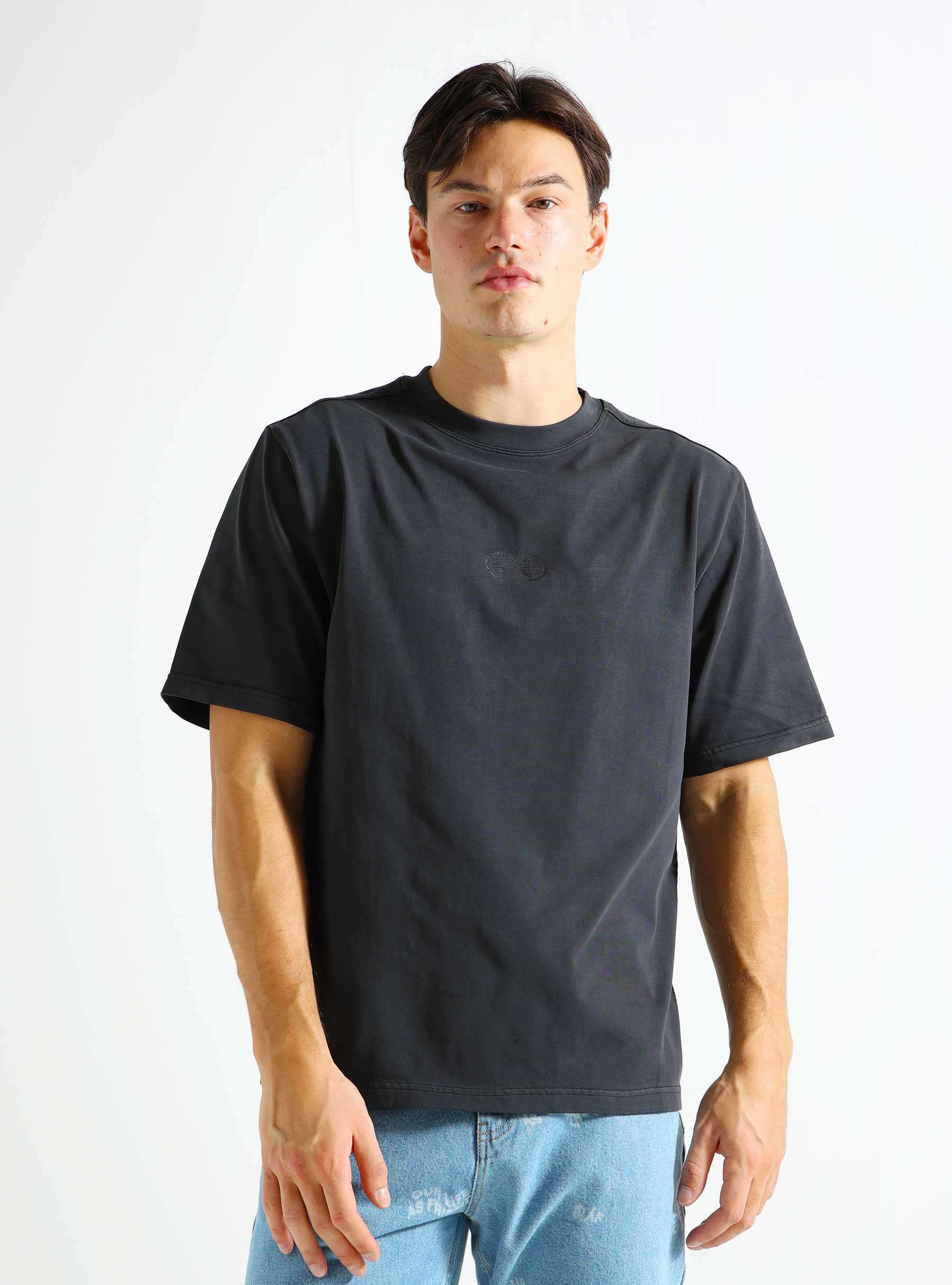 Garment Dyed T-shirt Black PMO2032-BL