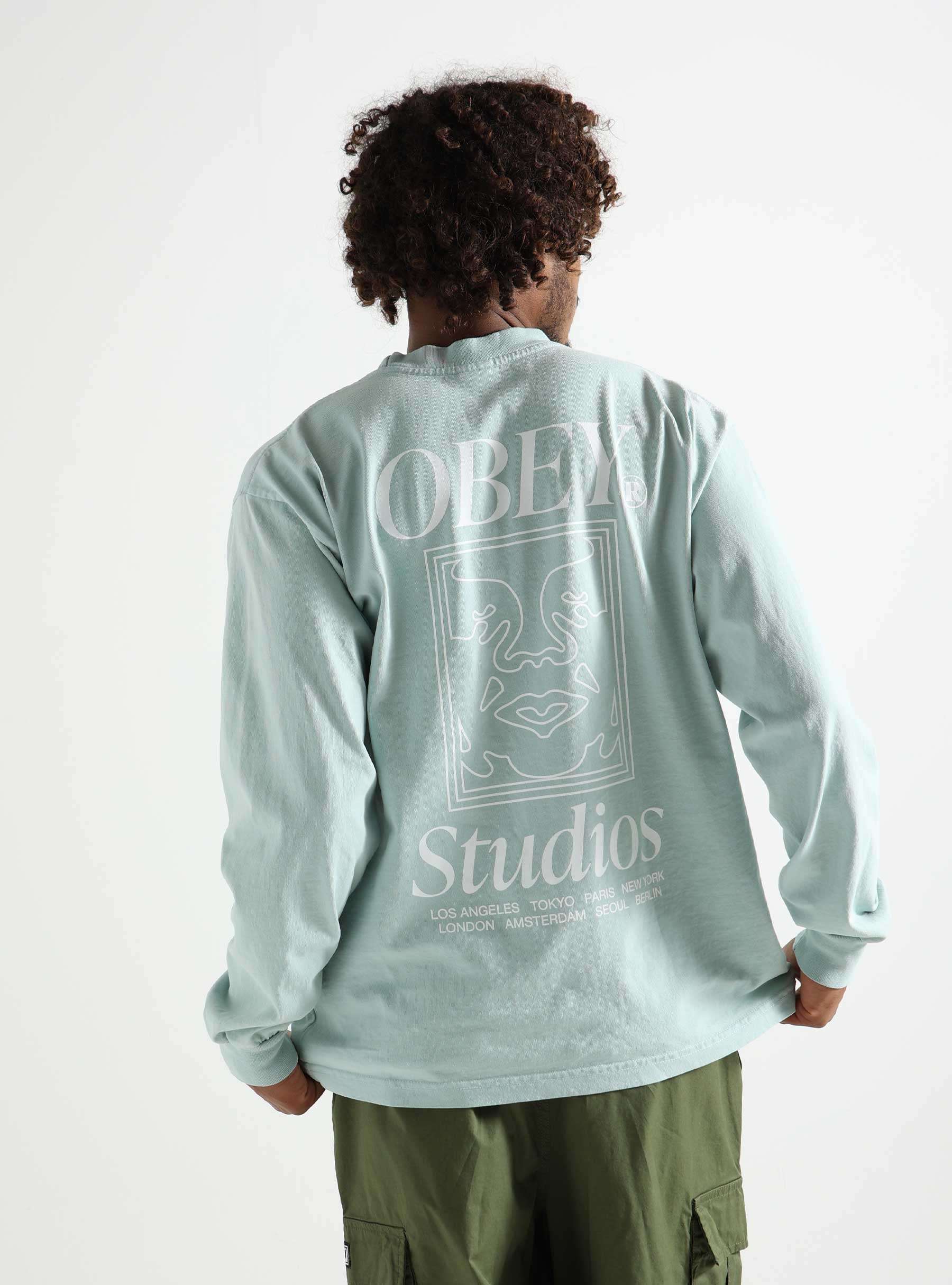 Obey Studios Icon Surf Sweater Spray 167103701-SUR