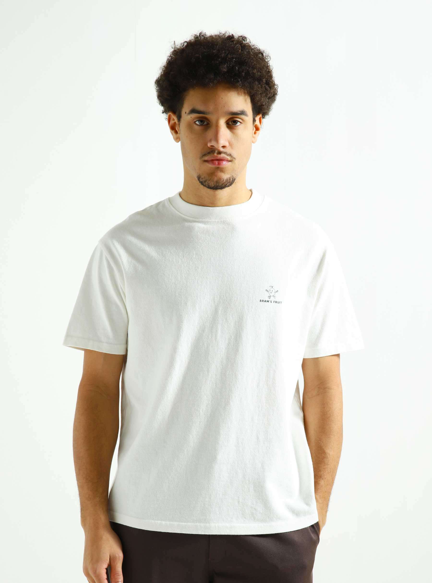 Lemon Outline Logo T-shirt White 170