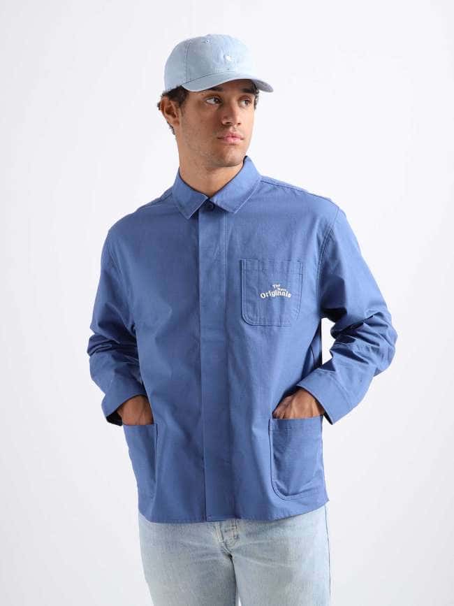 Workman Shirt Bijou Blue 102WMWSS23.609
