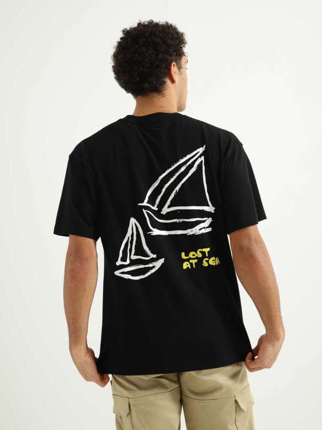 Lost At Sea T-Shirt Black M130103