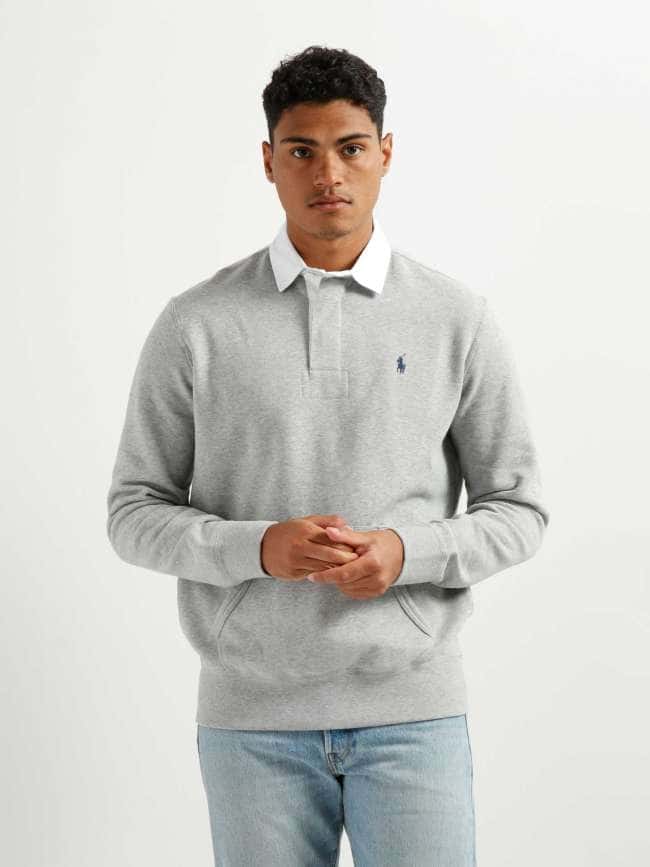 Long Sleeve Rugby Knit Andover Heather 710835771002