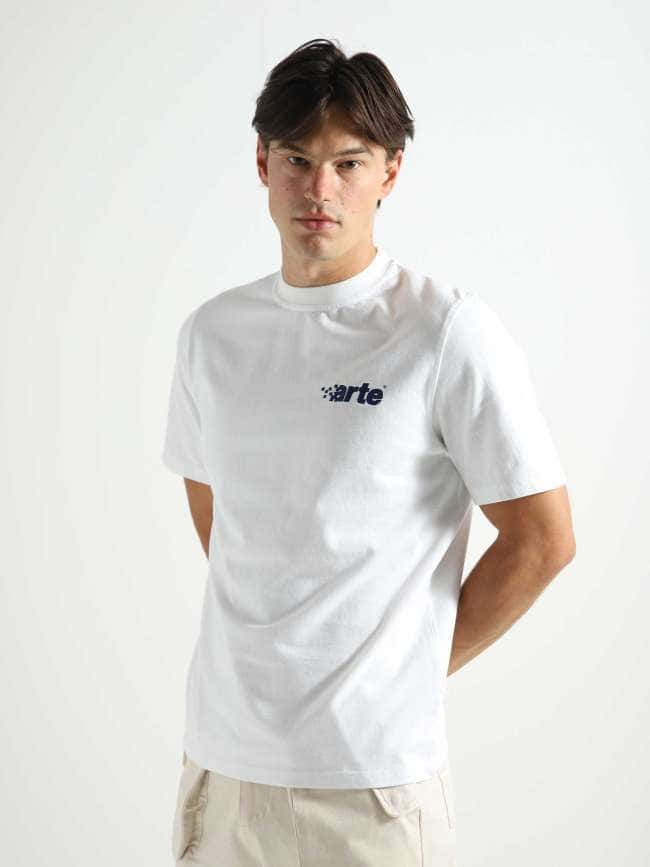 Tommy Pixel Logo Tshirt White AW23-061T