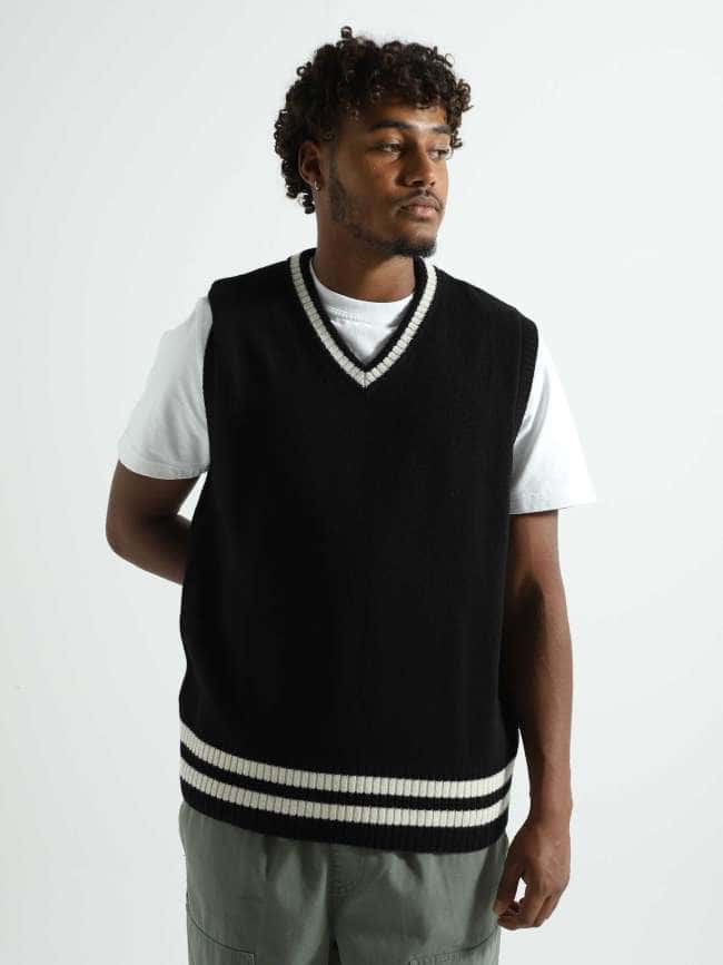 Stanford Vest Sweater Black Salt I032282-1T8XX