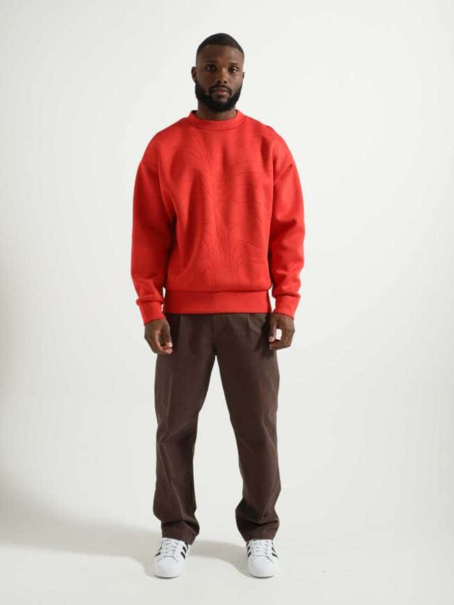 Vincent De Boer Neoprene Sweater Red POFW23004
