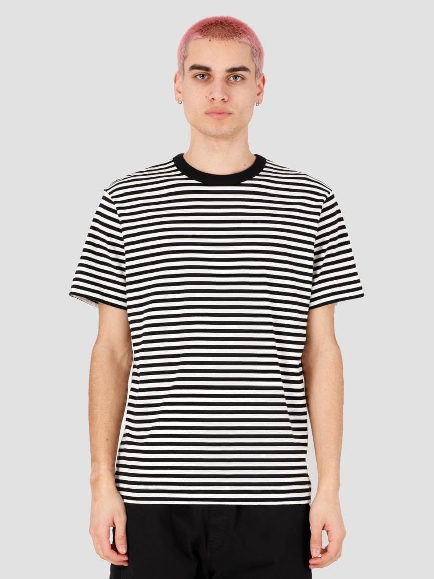 Cima Stripe T-shirt Black White