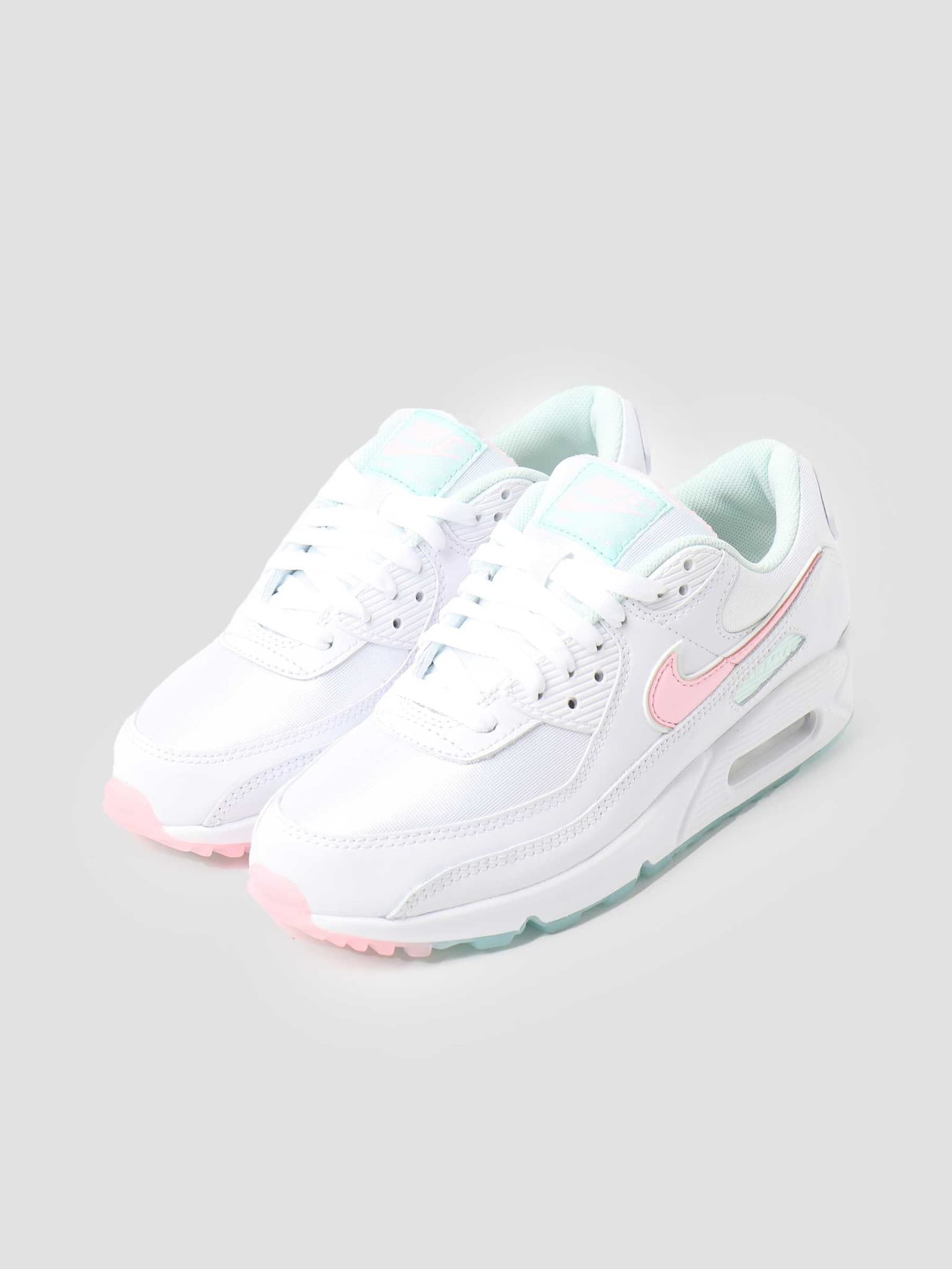 W Air Max 90 White Arctic Punch Barely Green DJ1493-100