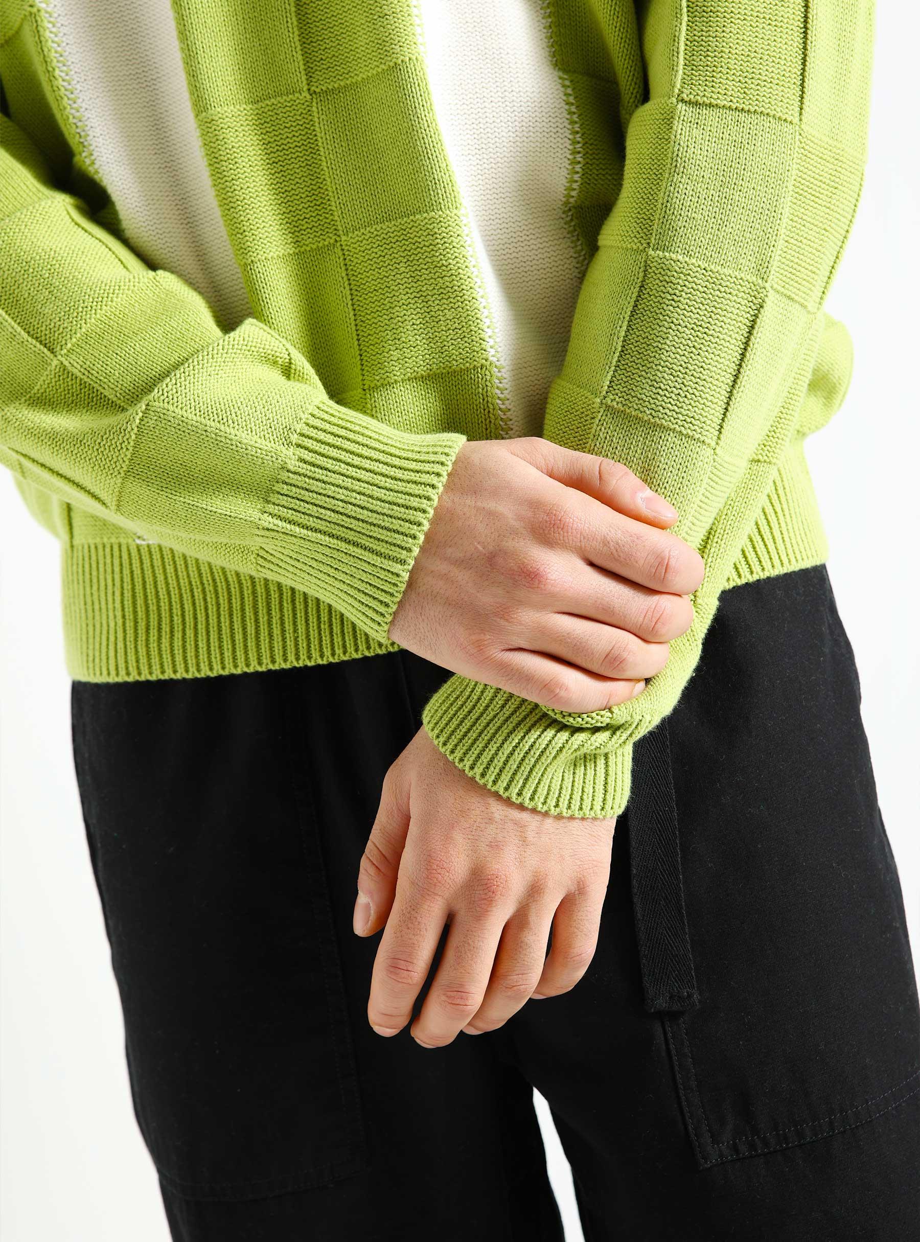 Albert Polo Sweater Tarragon Green Multi 151000081-TAR
