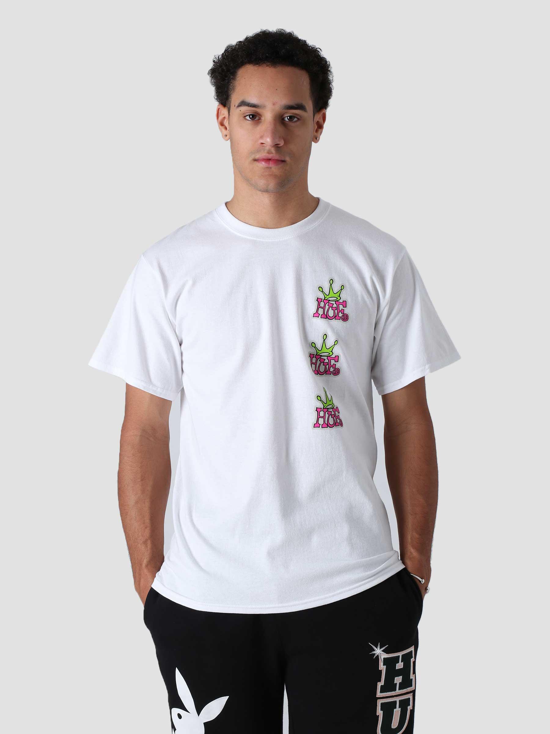 Huf Stack Crown S/S T-Shirt White TS01574